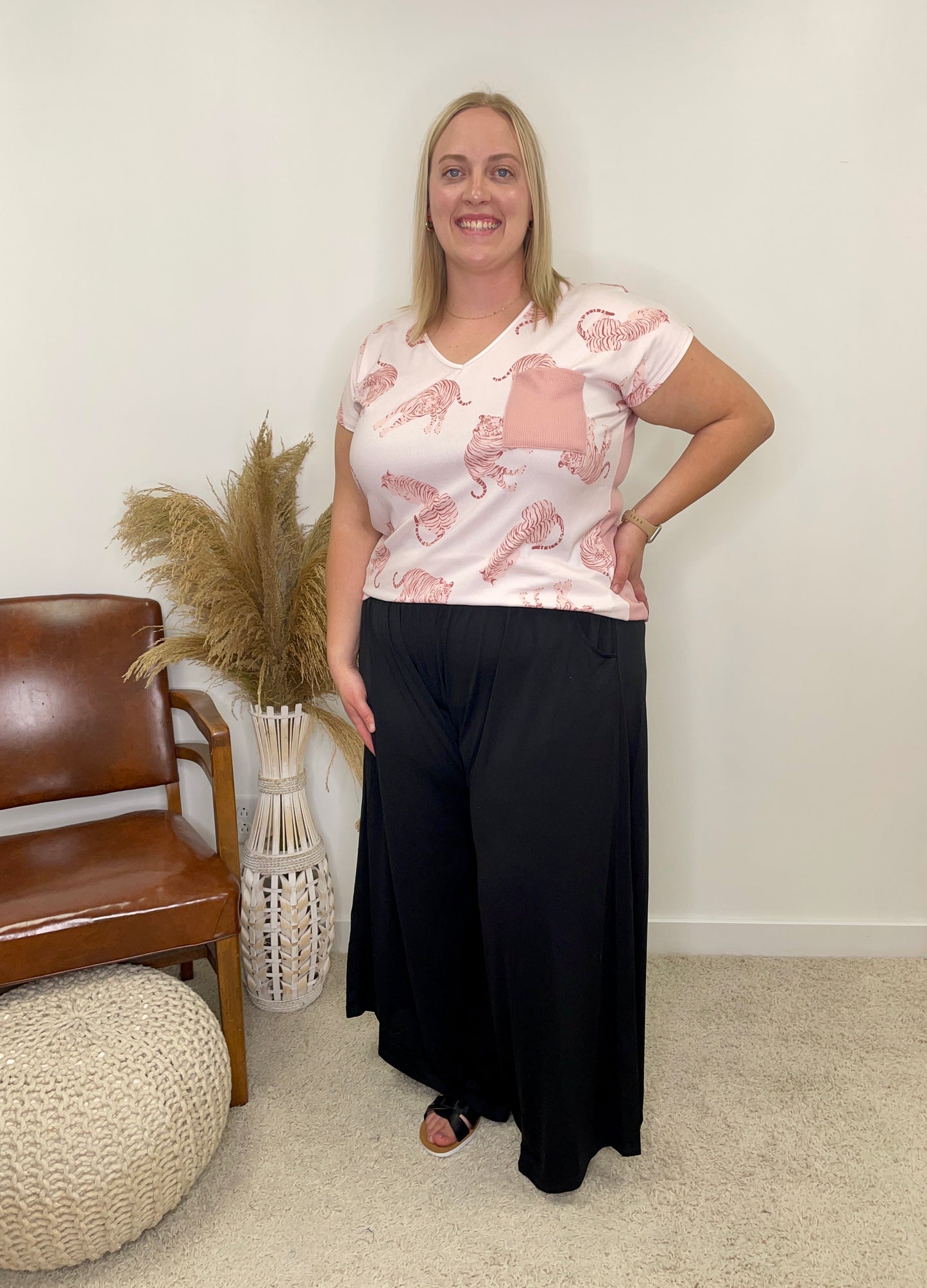 The Curvy Bridget Tiger Top