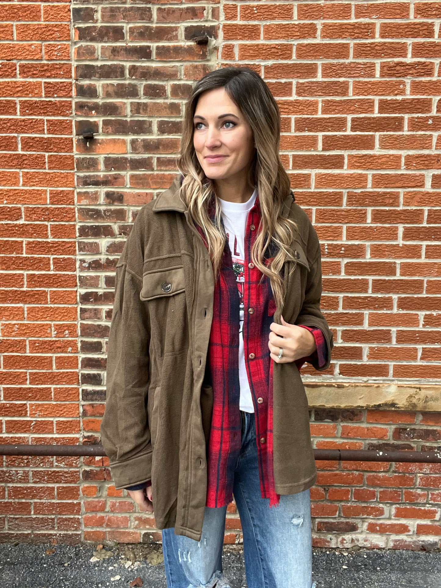 The Cumberland Oversized Button Up Plaid