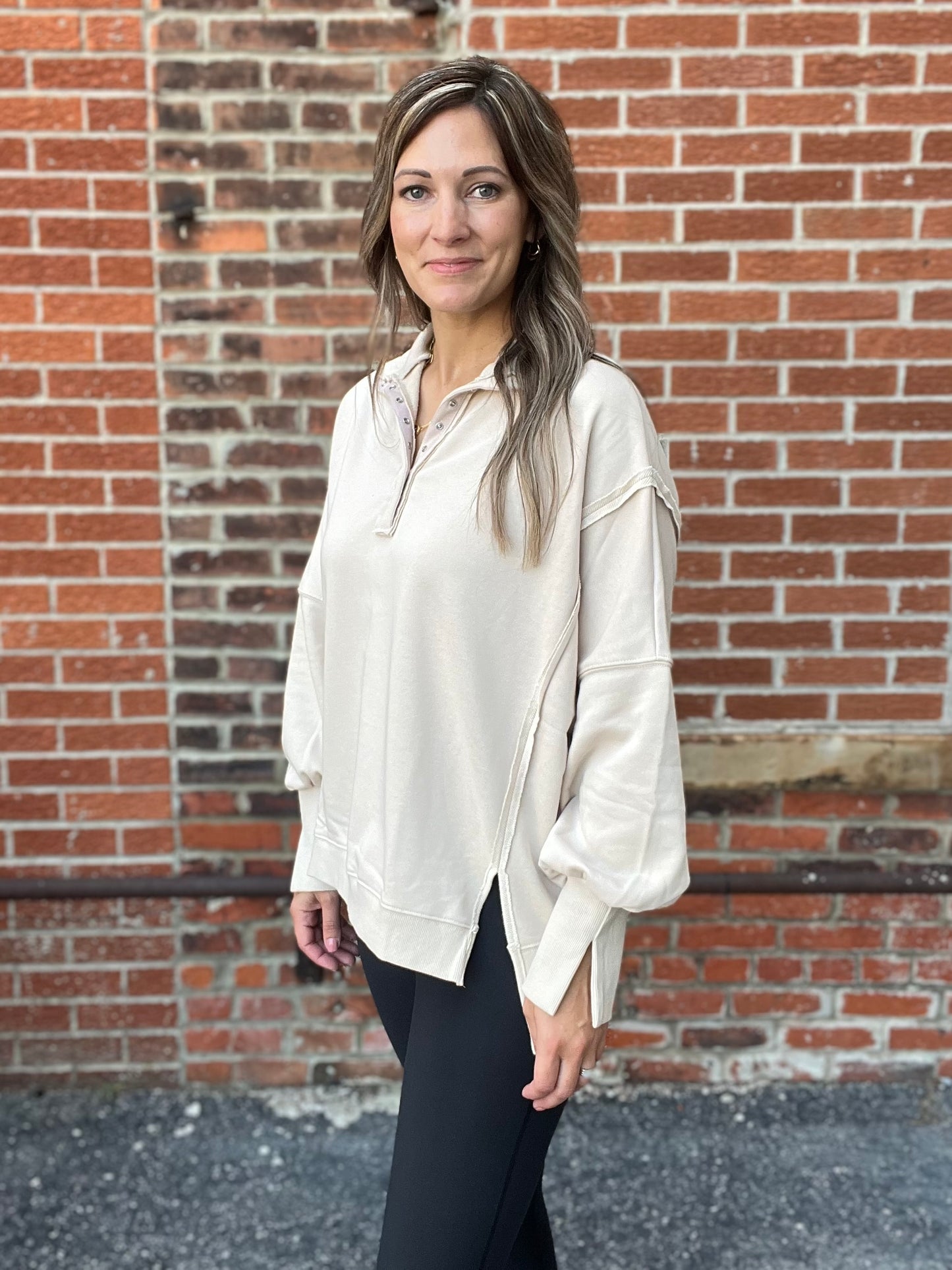 The Bryn Quarter Snap Pullover Sweatshirt