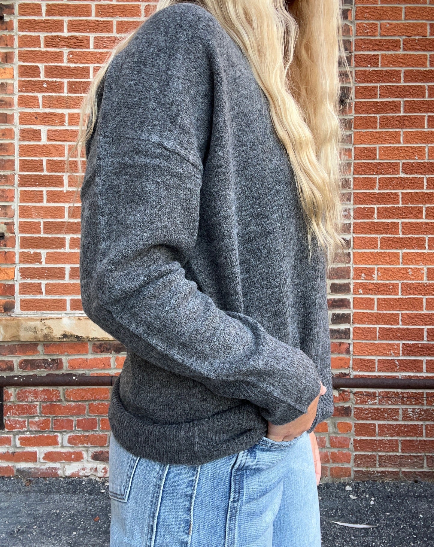 The Lennox Solid V Neck Sweater