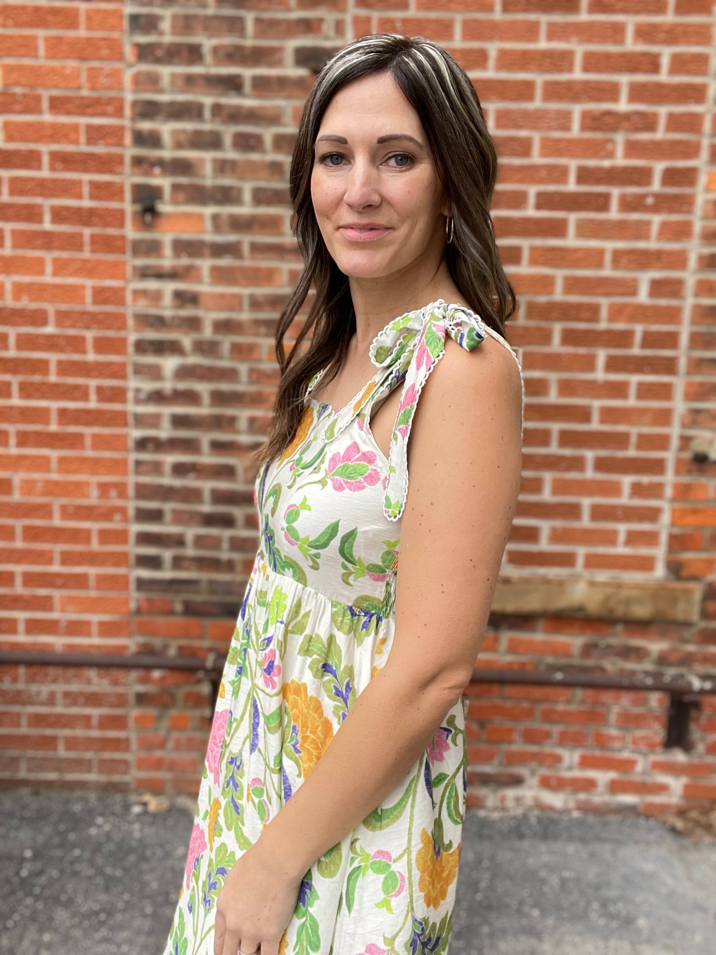 The Bria Square Neck Flowy Dress