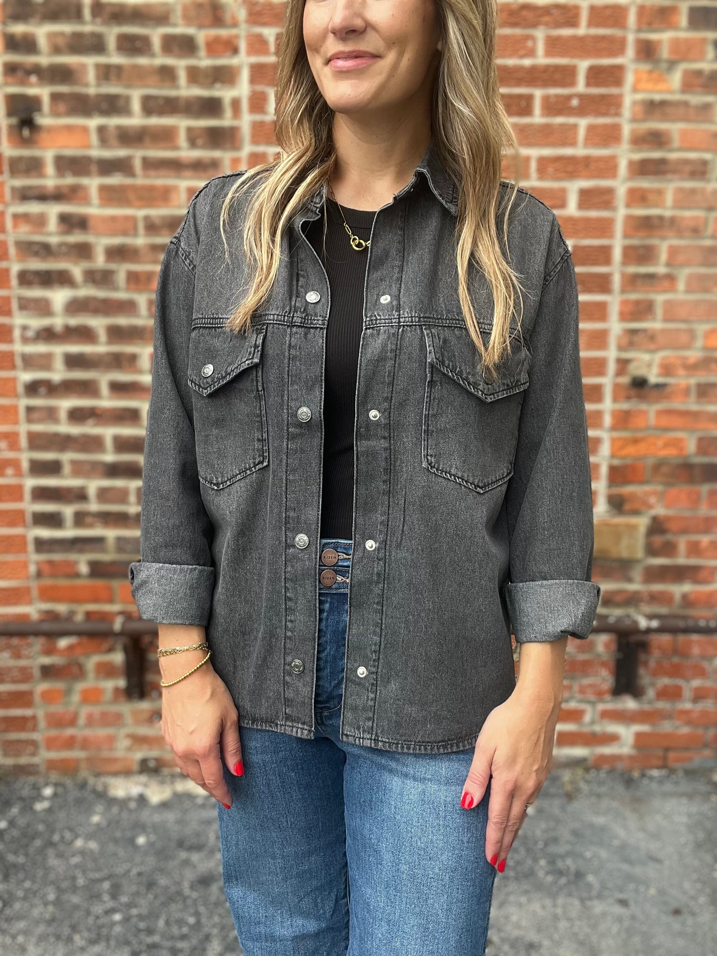 The Saylor Mineral Wash Denim Jacket