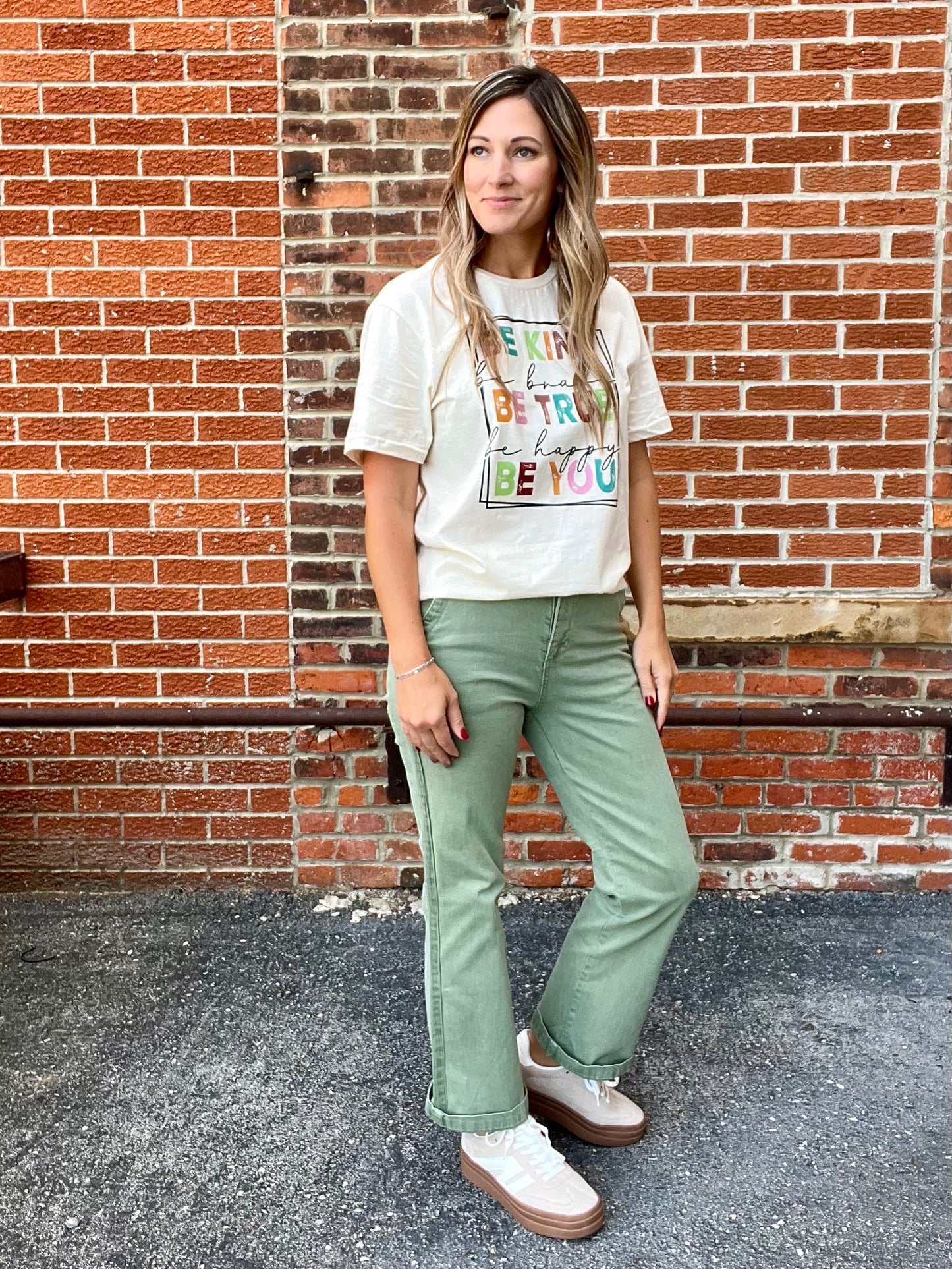 The Meredith Olive Cropped Pants