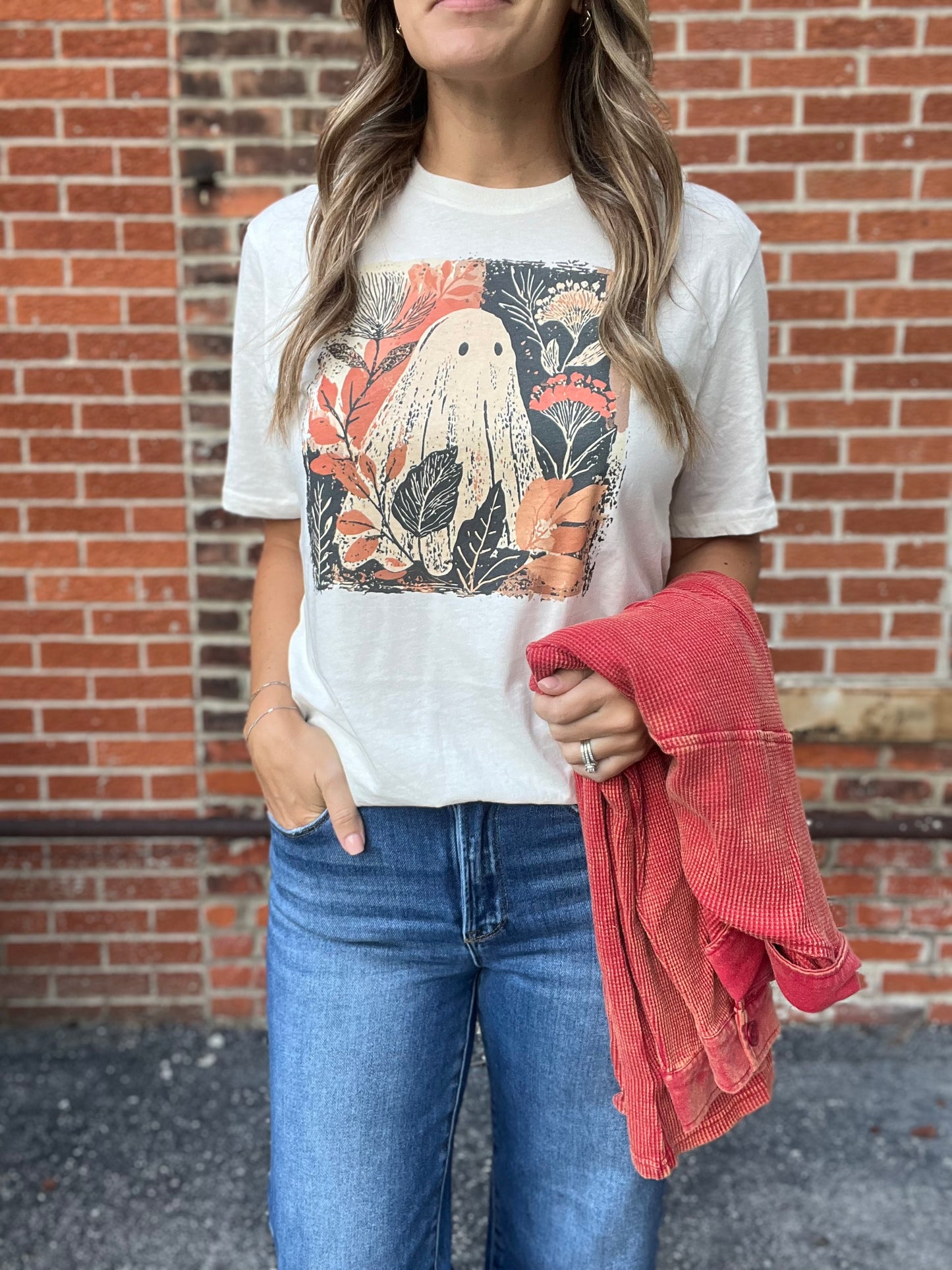 The Autumn Ghost Floral Graphic Tee