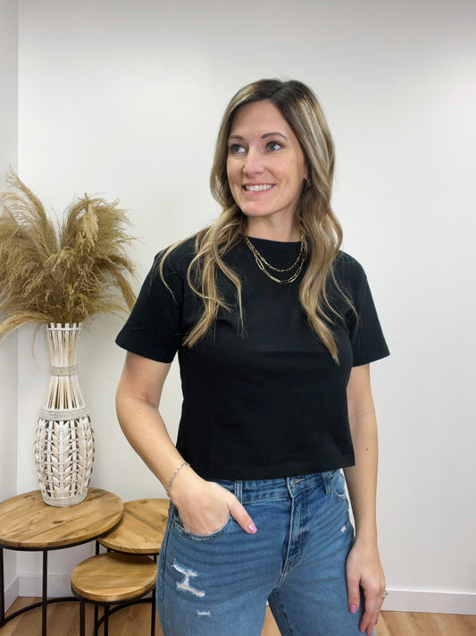 The Landree Cropped Basic Top