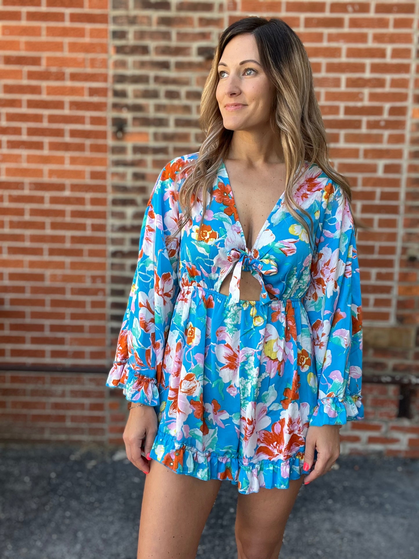 The Tropical Cutout Romper