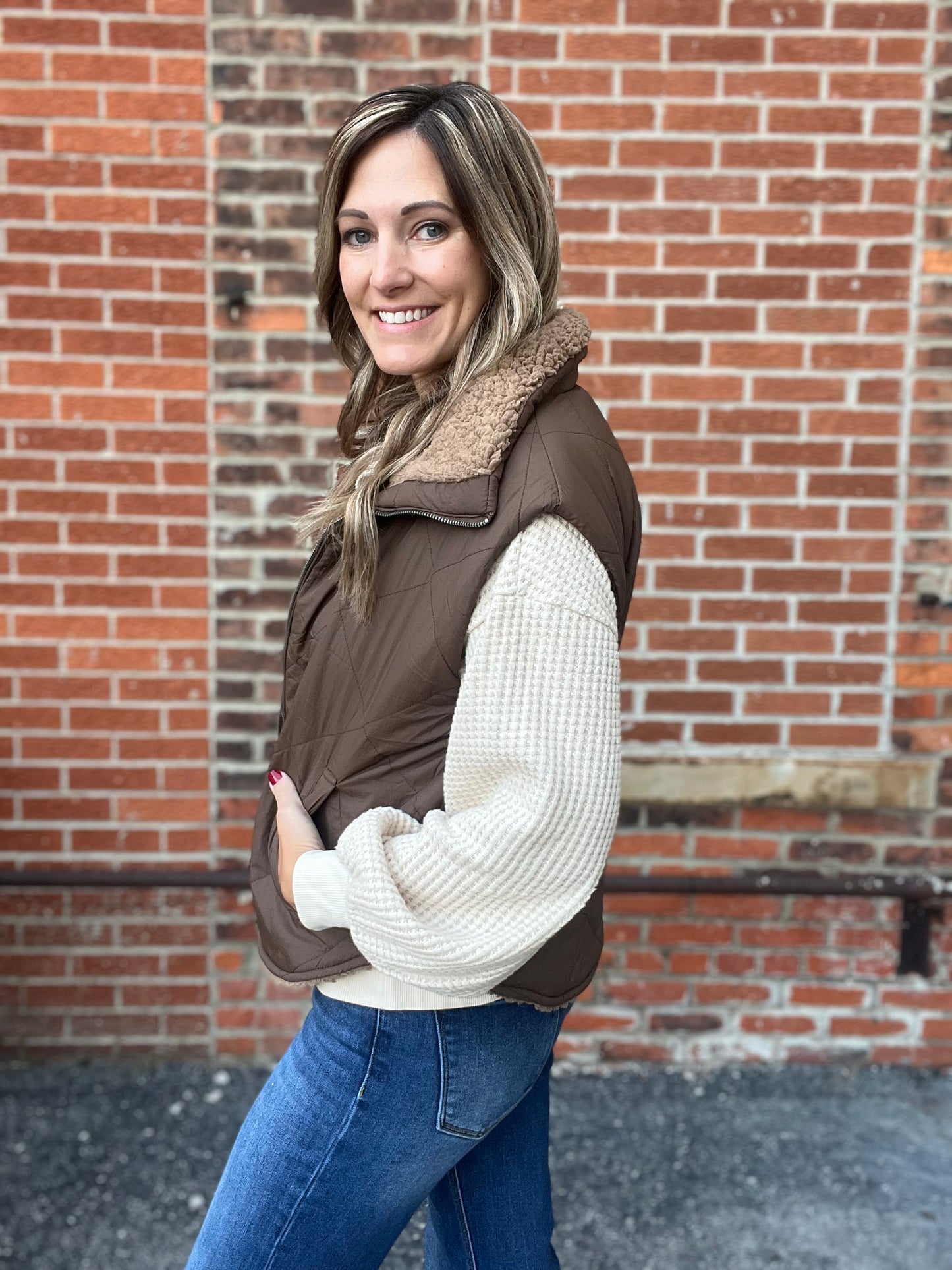 The Blakelynn Fleece Lined Puffer Vest