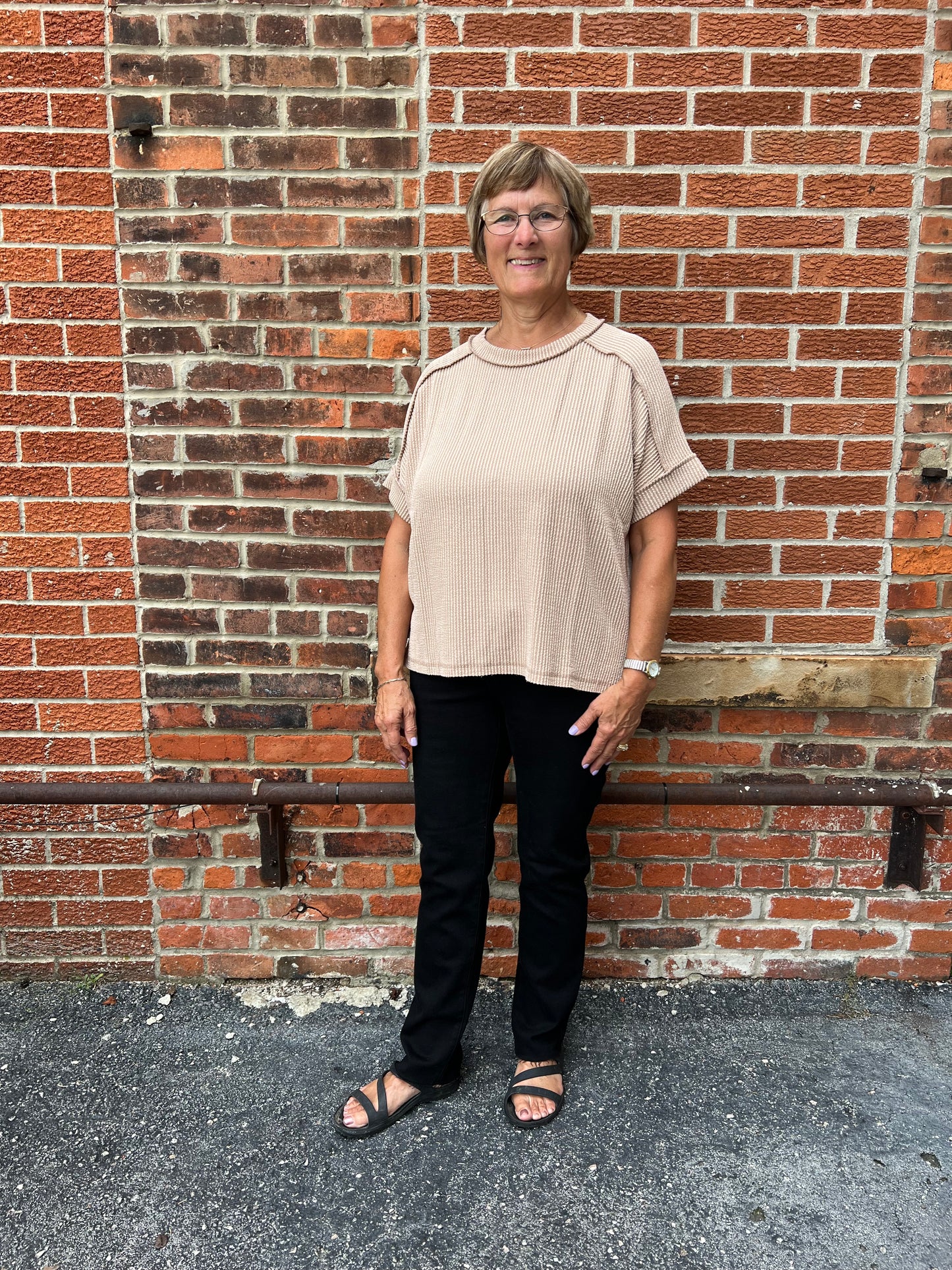 The Briar Mocha Ribbed Top