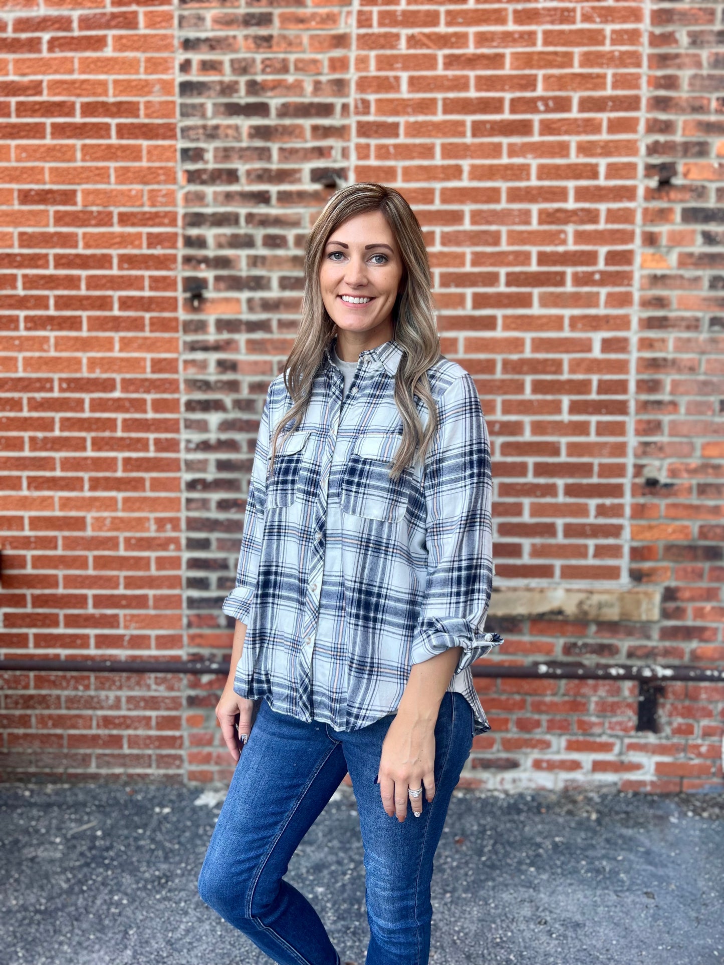 The Ella Plaid Top