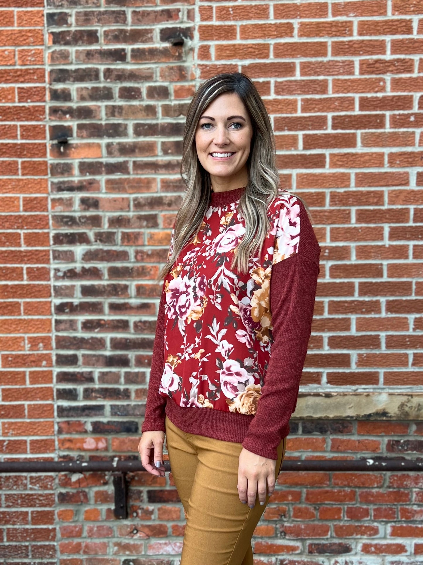 The Macie Floral Print Top
