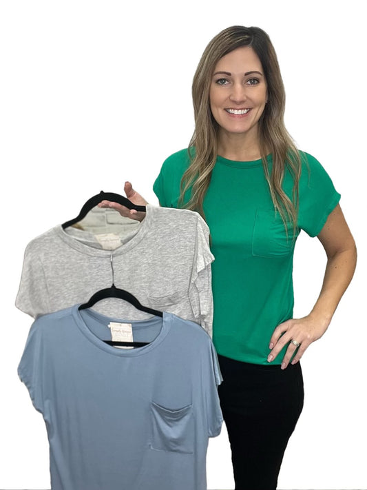 The Grecia Basic Pocket Tee