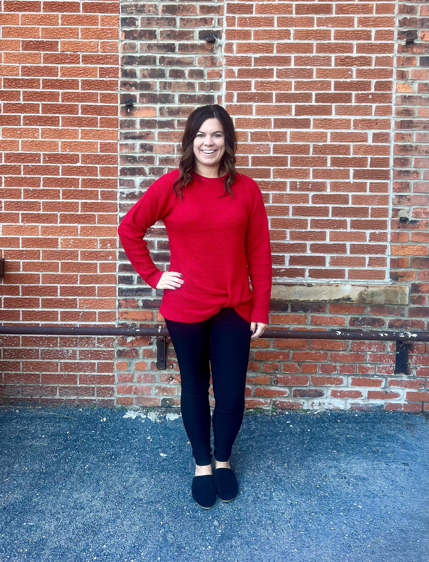The Holiday Front Tie Sweater