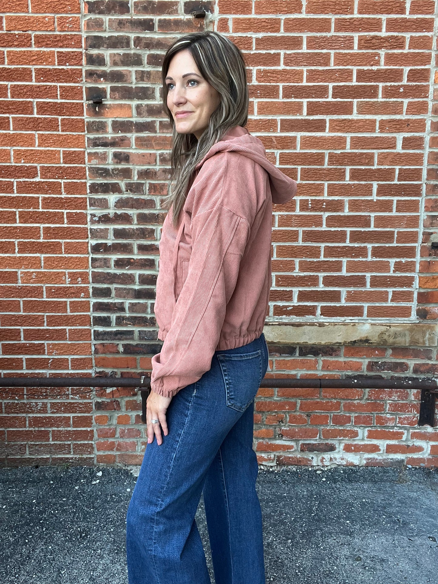 The Aven Corduroy Zip Up Jacket