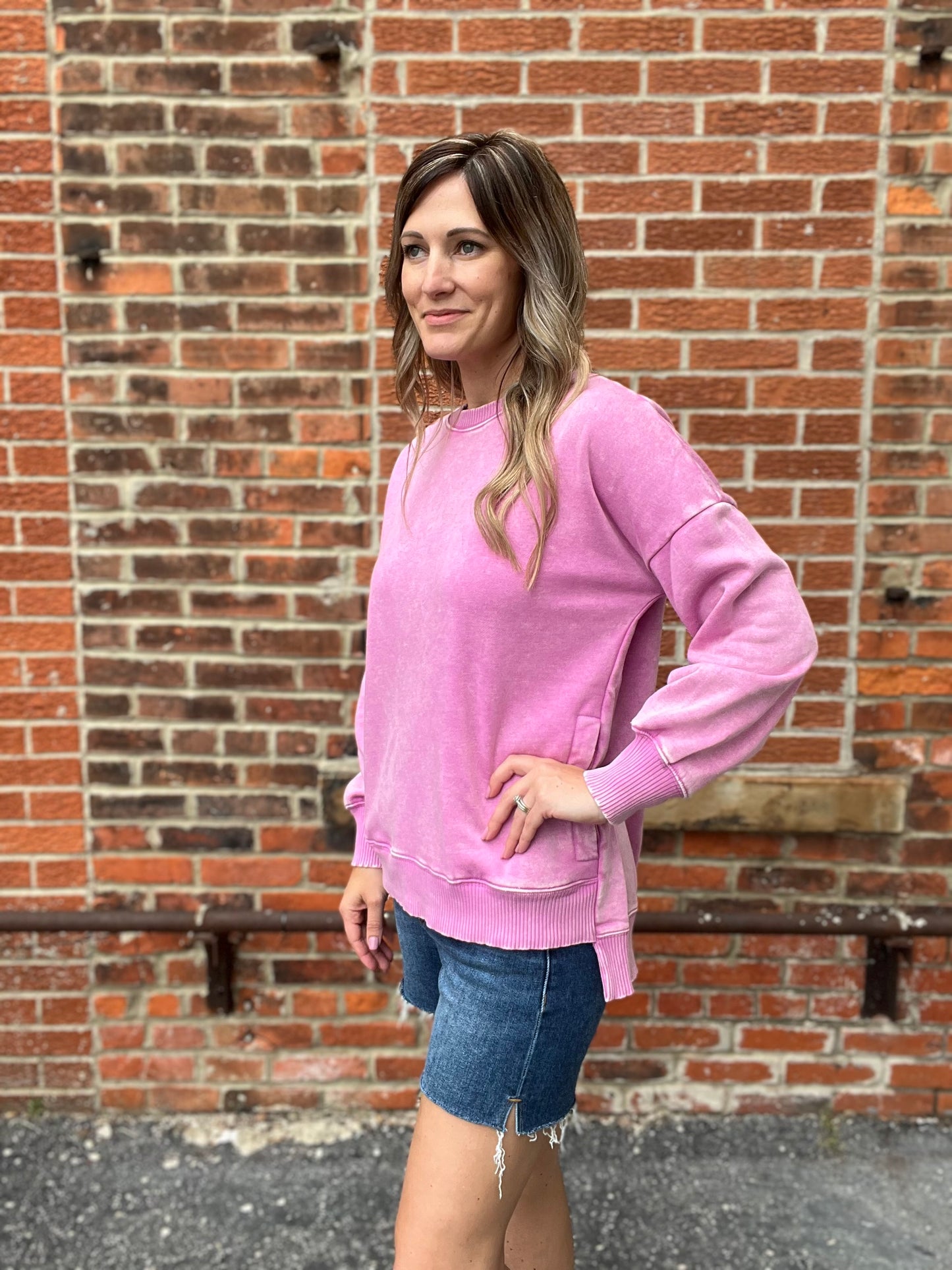 The Summer Fling Mineral Wash Pullover