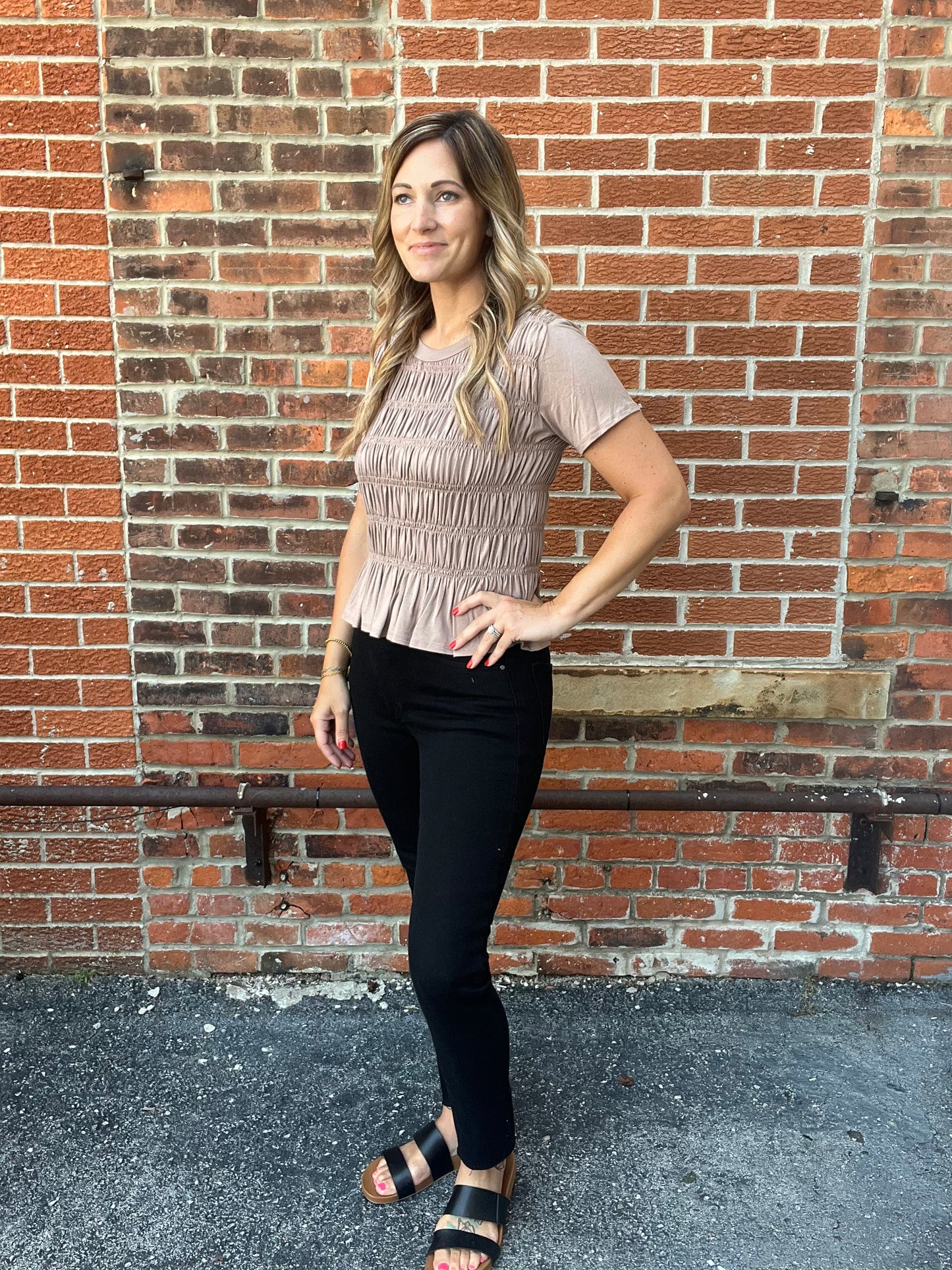 The Milly Smocked Detail Top