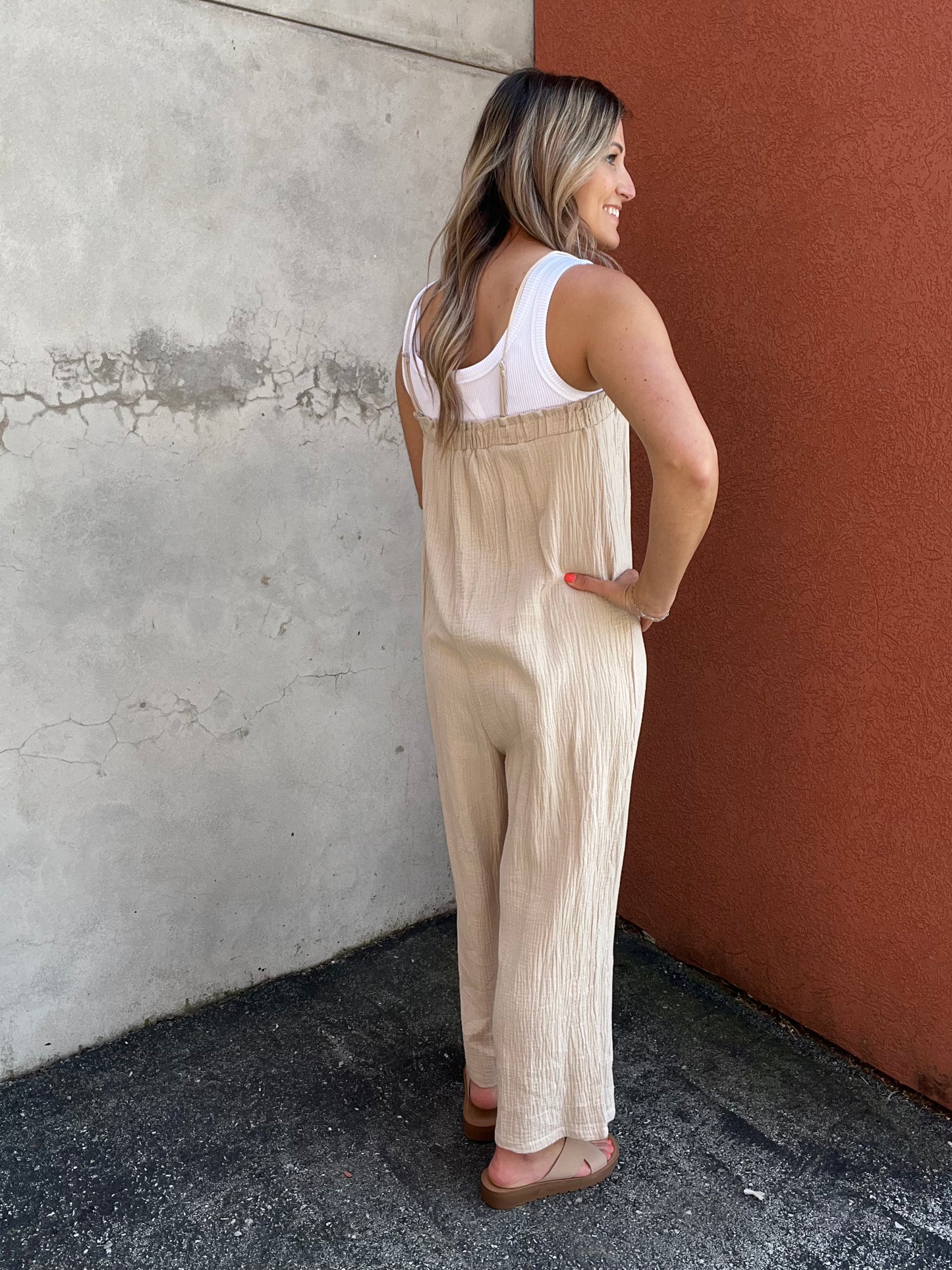 The Jo Relaxed Gauze Pantsuit