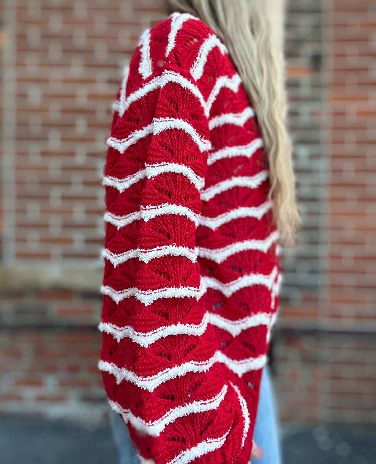 The Melia Hollow Knit Holiday Sweater