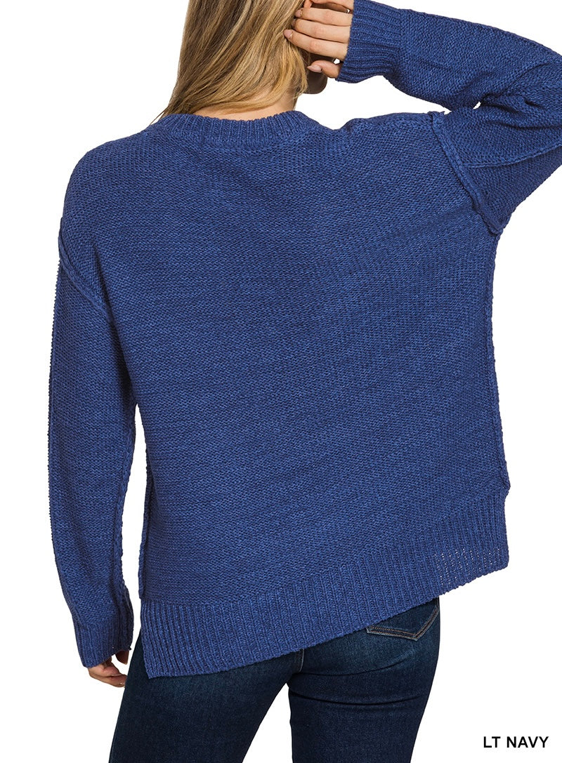 The Riaum Unique Exposed Seam Sweater
