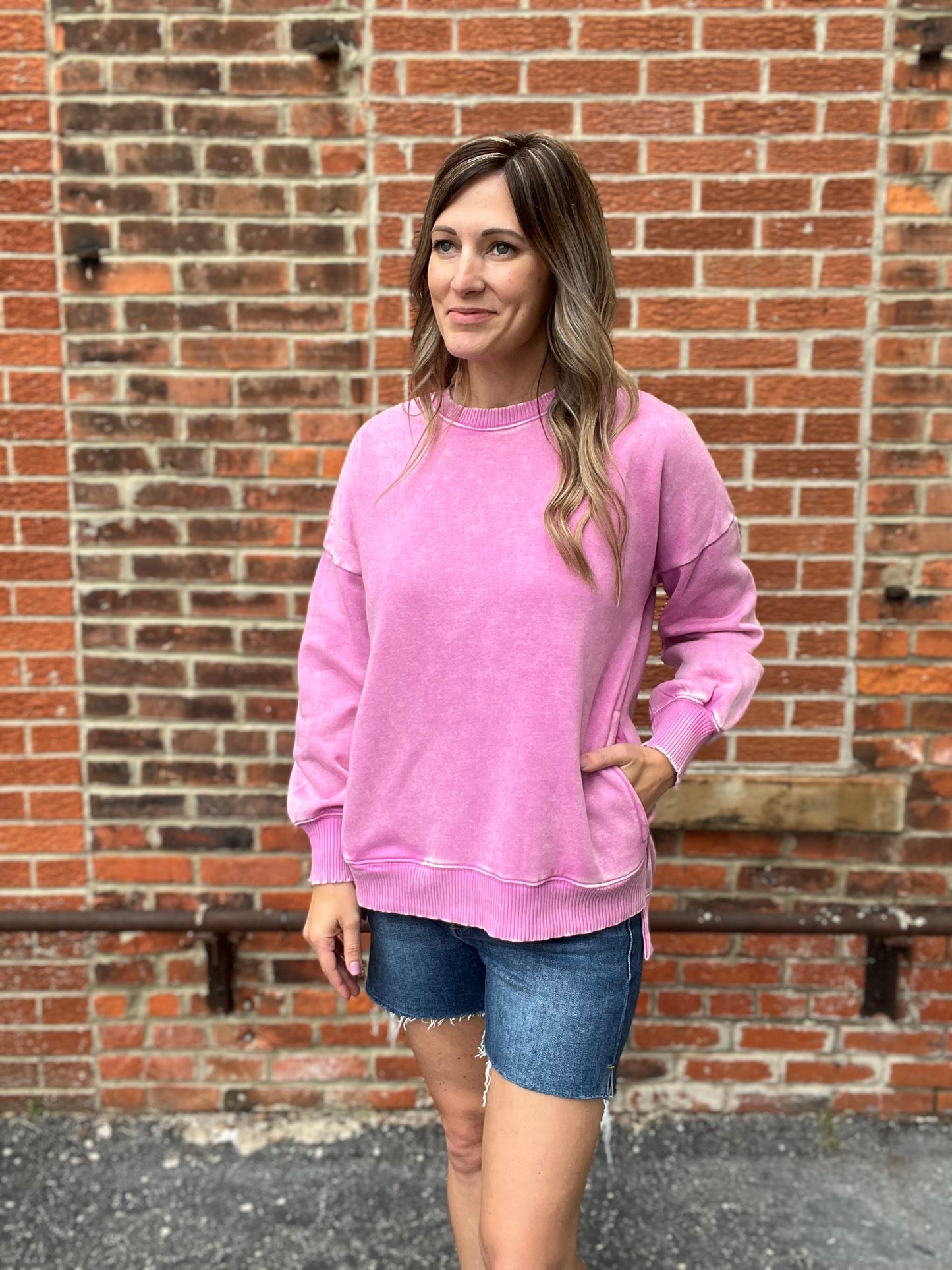 The Summer Fling Mineral Wash Pullover