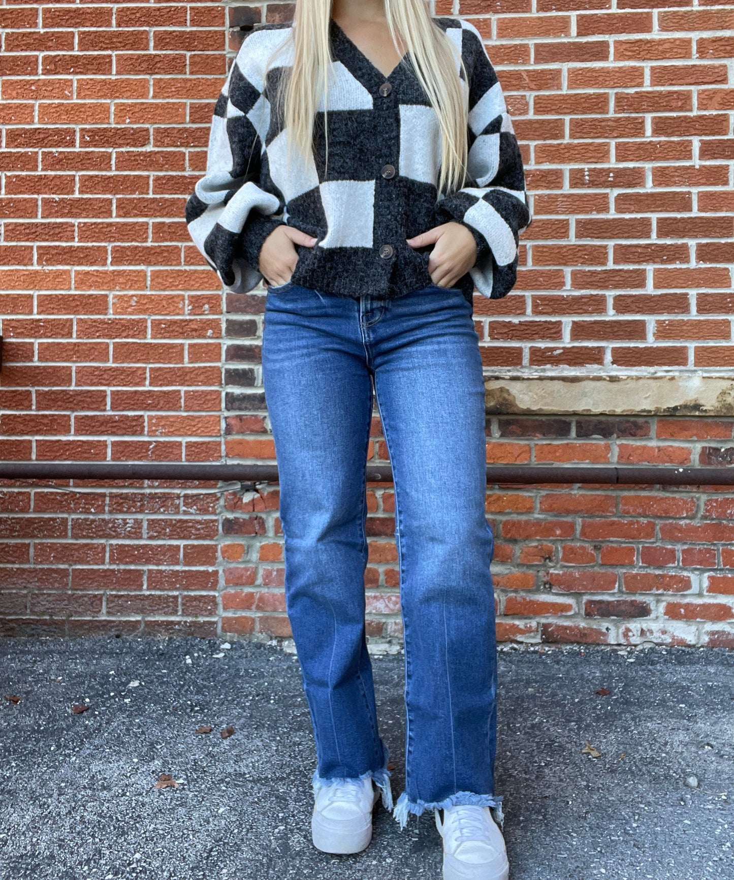 The Shea Raw Straight Leg Jeans