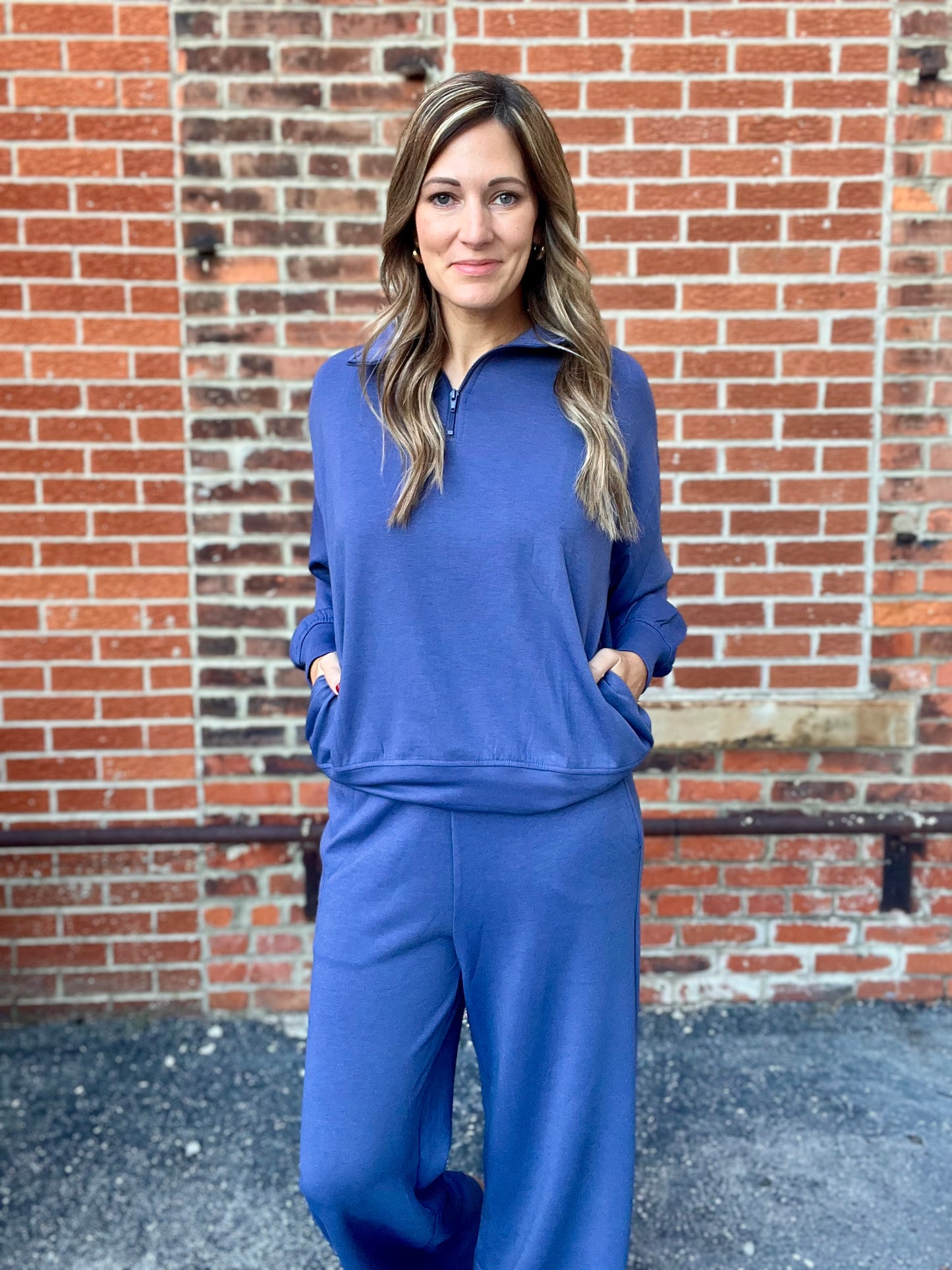 The Chloe Scuba Half Zip Pullover