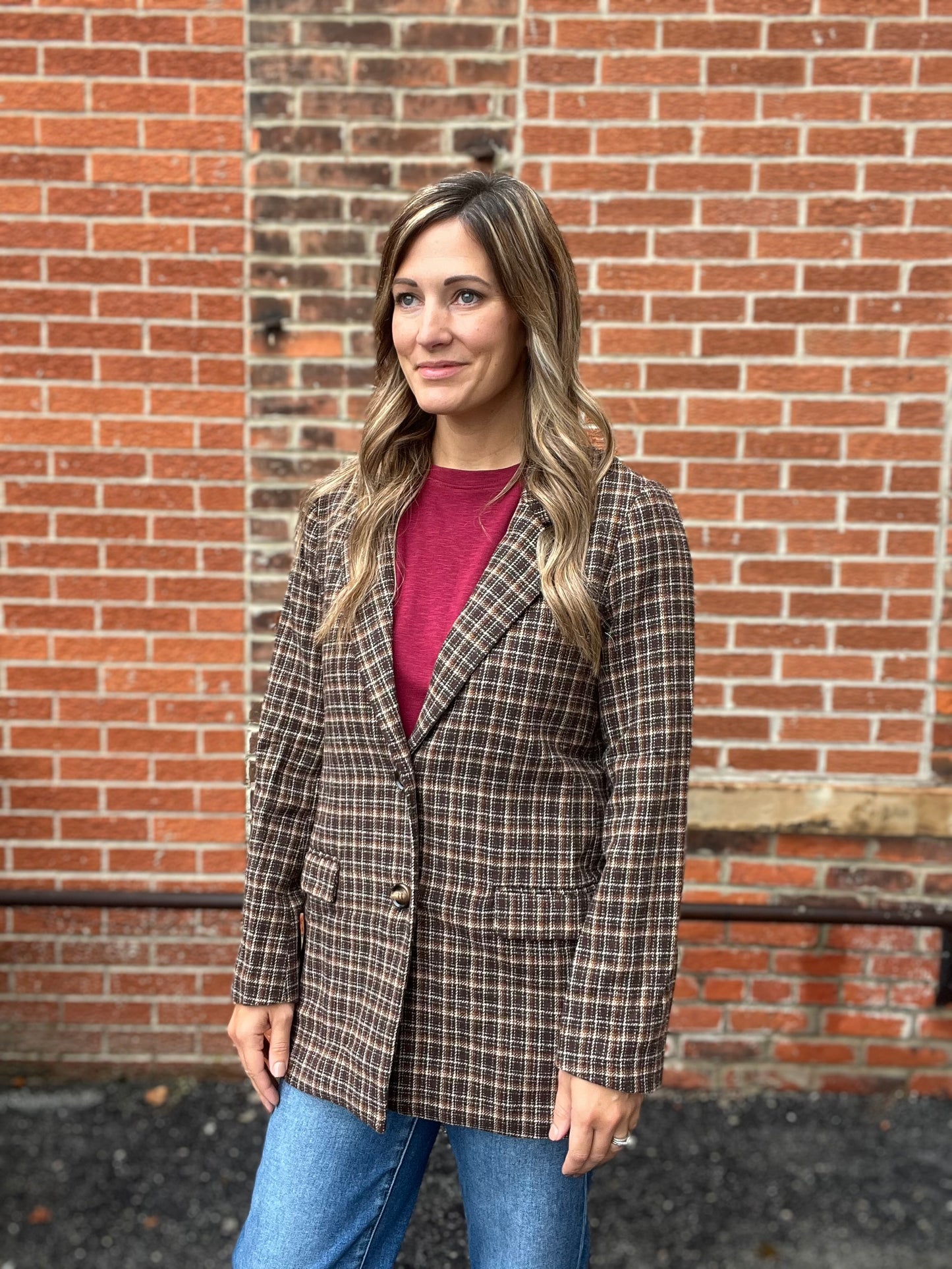 The Henderson Plaid Blazer Jacket