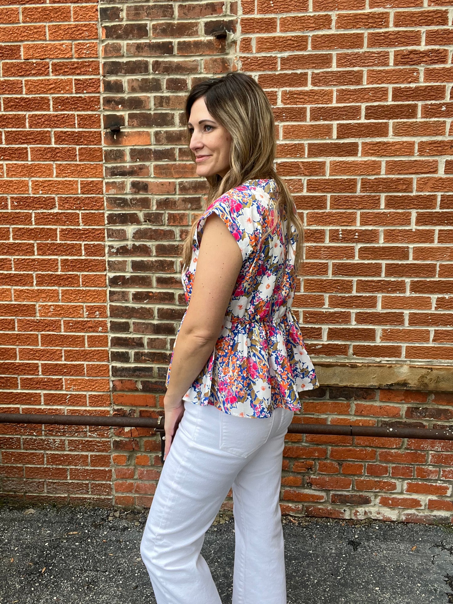 The Aria Tie Floral Unique Blouse