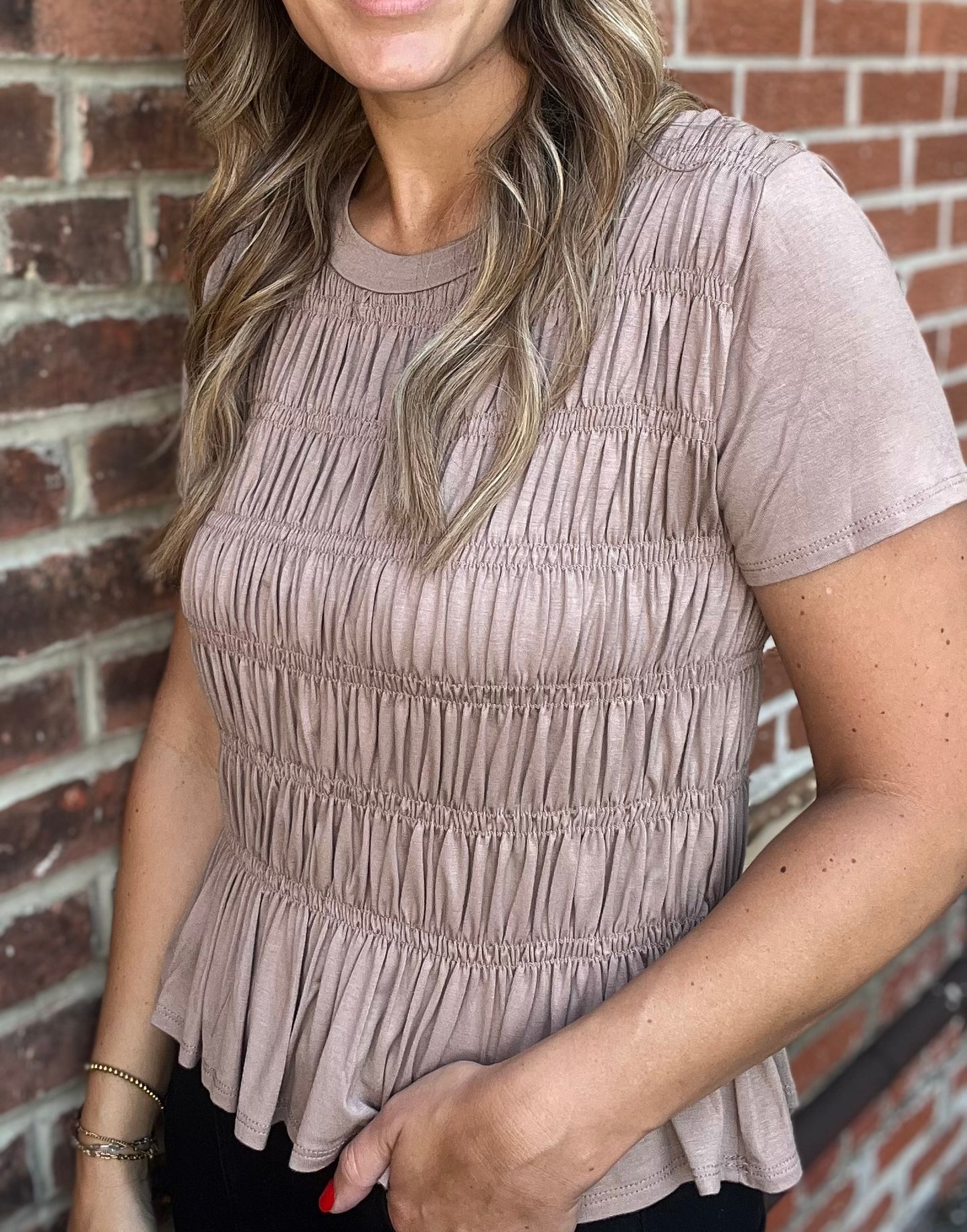 The Milly Smocked Detail Top