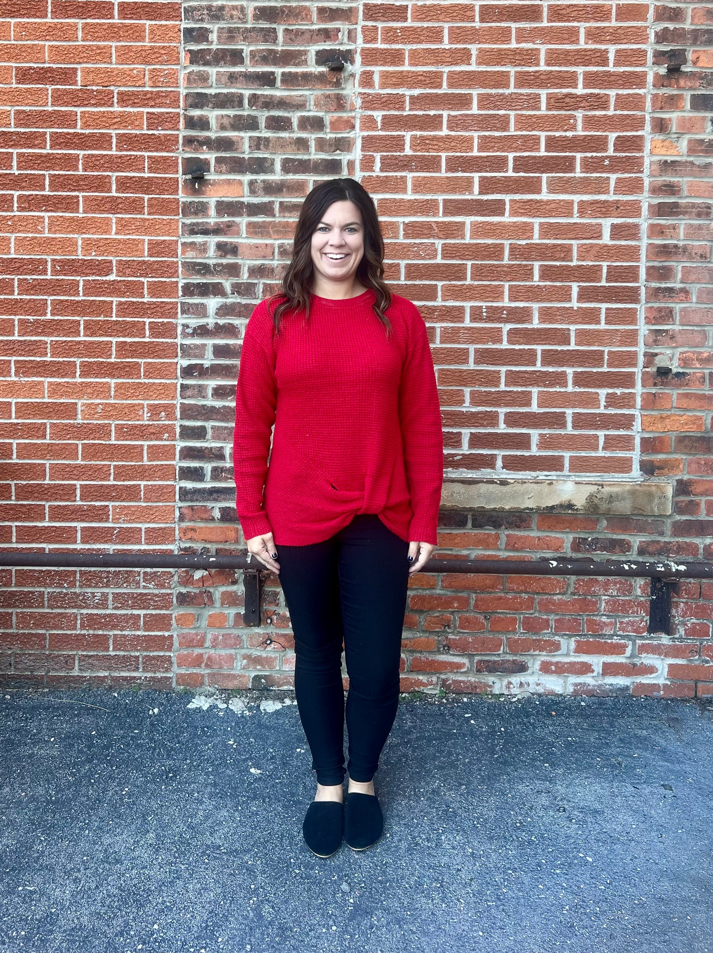 The Holiday Front Tie Sweater