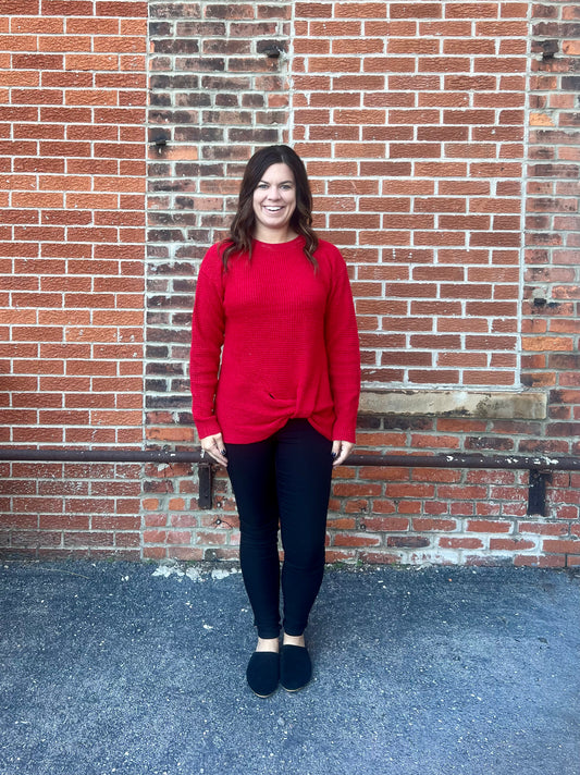 The Holiday Front Tie Sweater