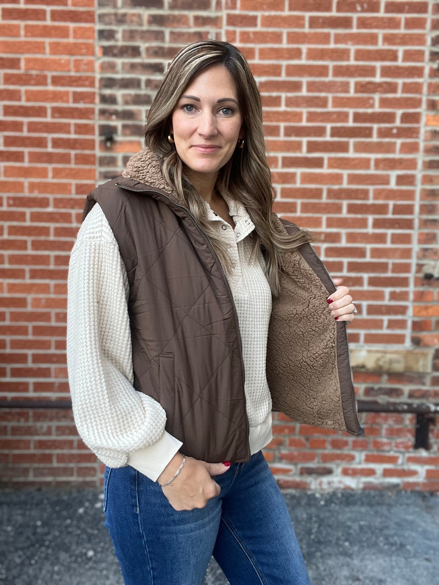 The Blakelynn Fleece Lined Puffer Vest