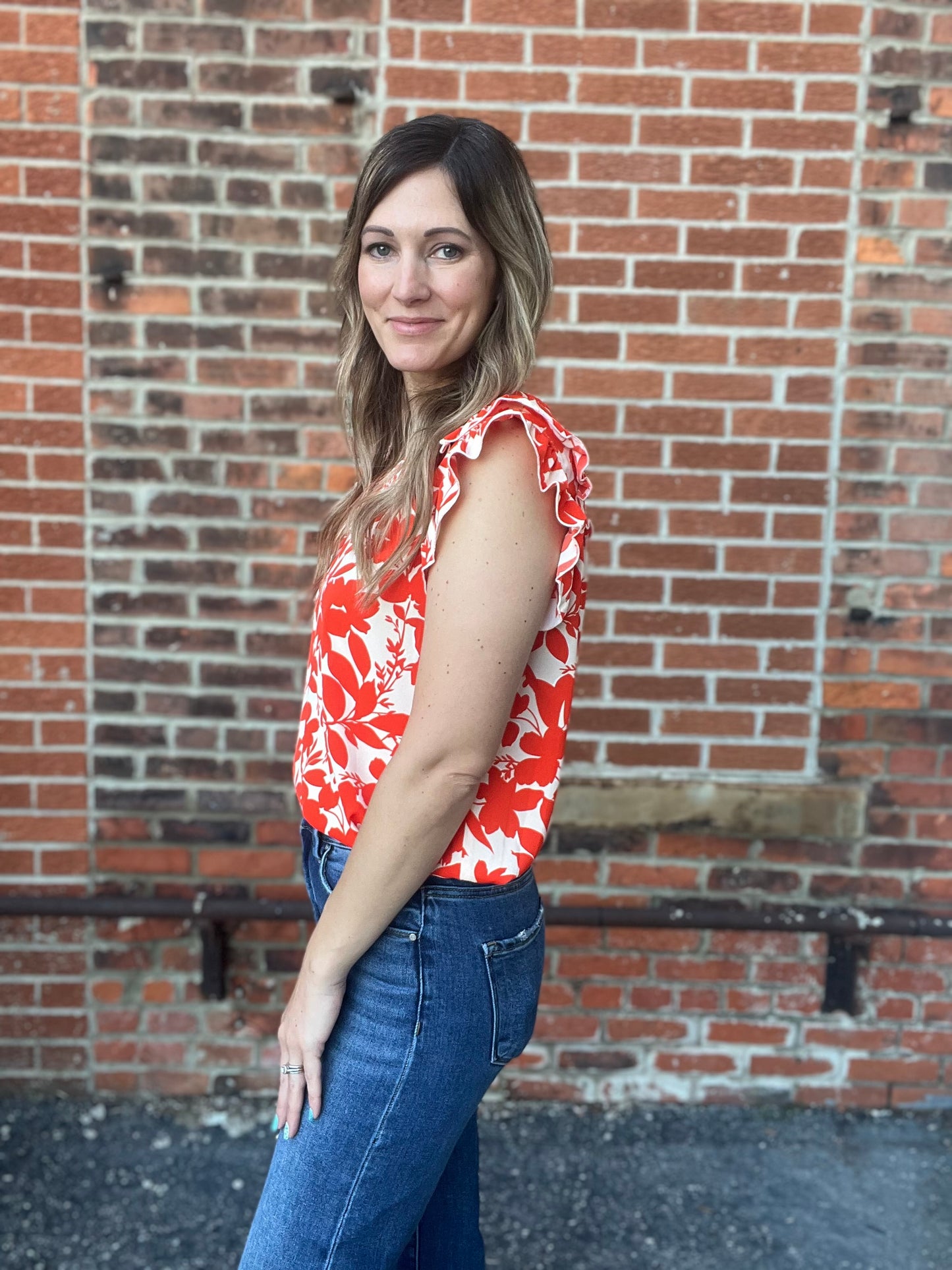 The Floral Vesper Ruffled Blouse