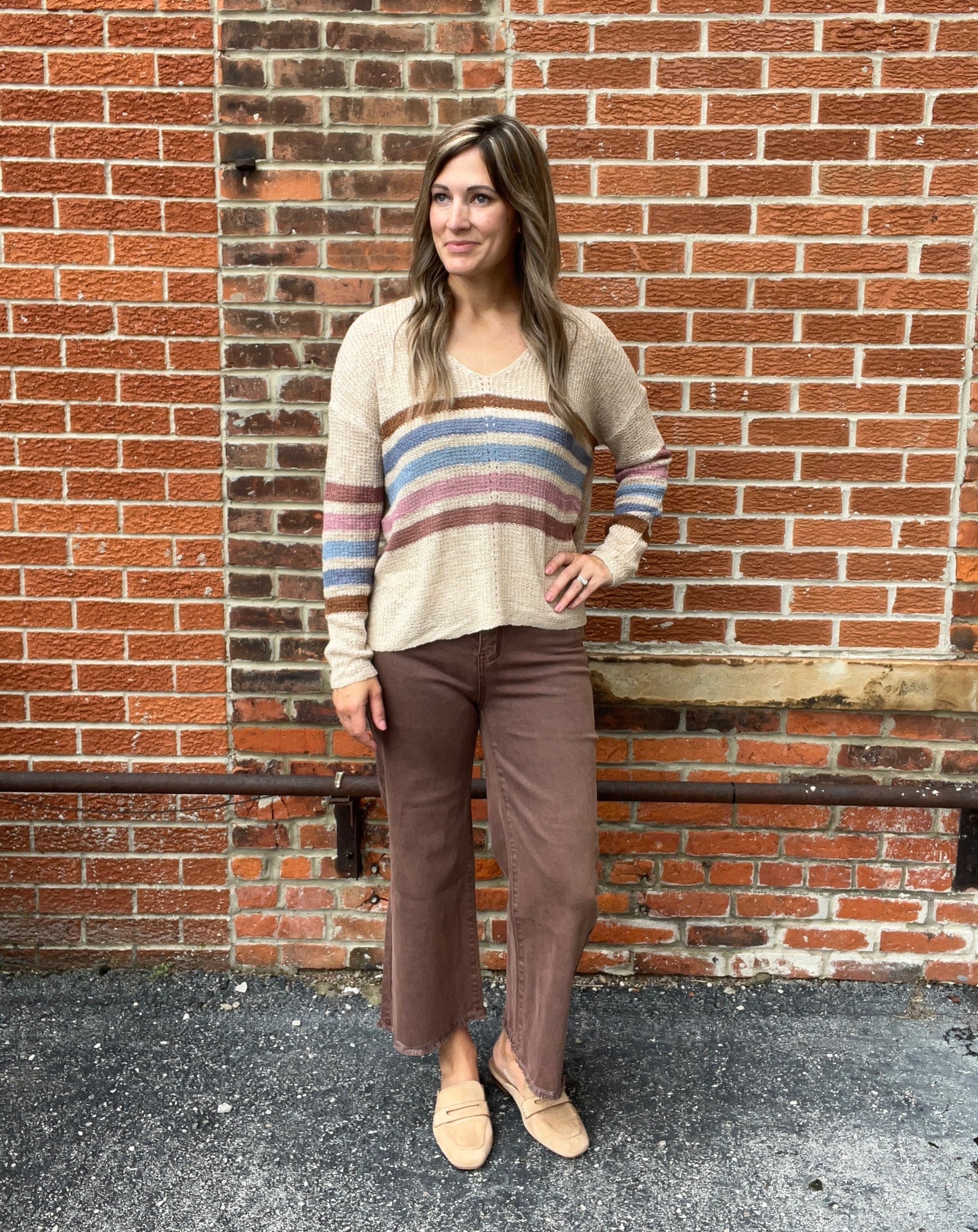 The Rivah Colorful Breezy Sweater