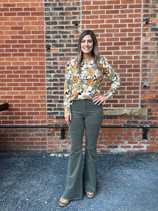 The Clover Corduroy Flare Pants