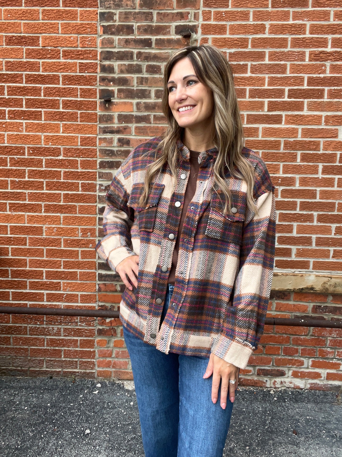The Remi Oversized Plaid Shacket