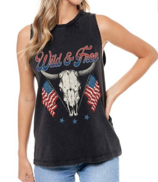 The Wild and Free Graphic Tank