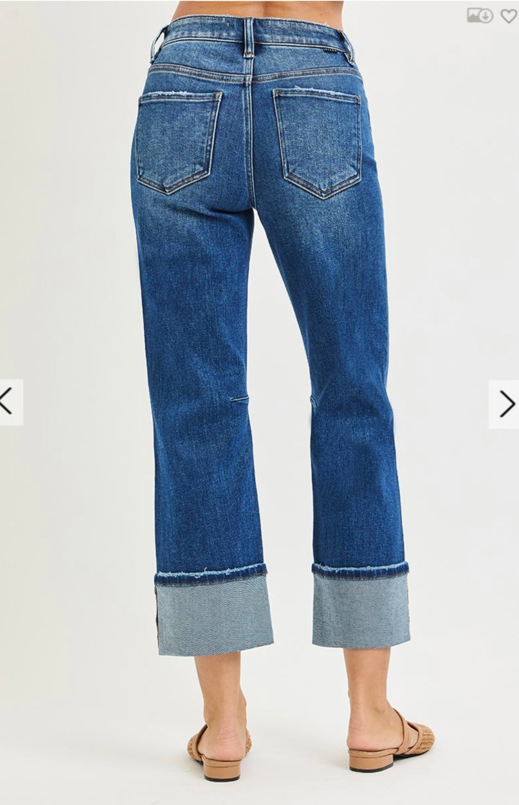 The Lena High Rise Curvy Straight Leg Jeans