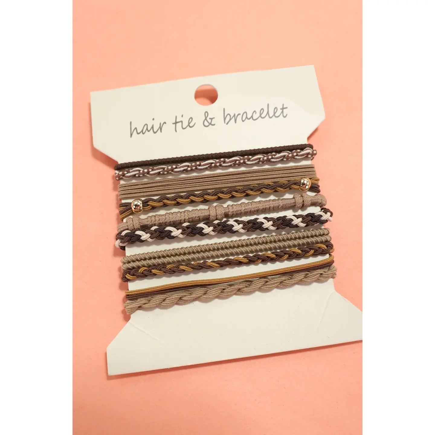 Boho Dual Function Knit Bracelet Hair Ties