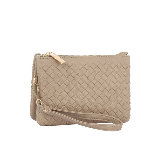 The Kemi Woven Convertible Crossbody Wristlet