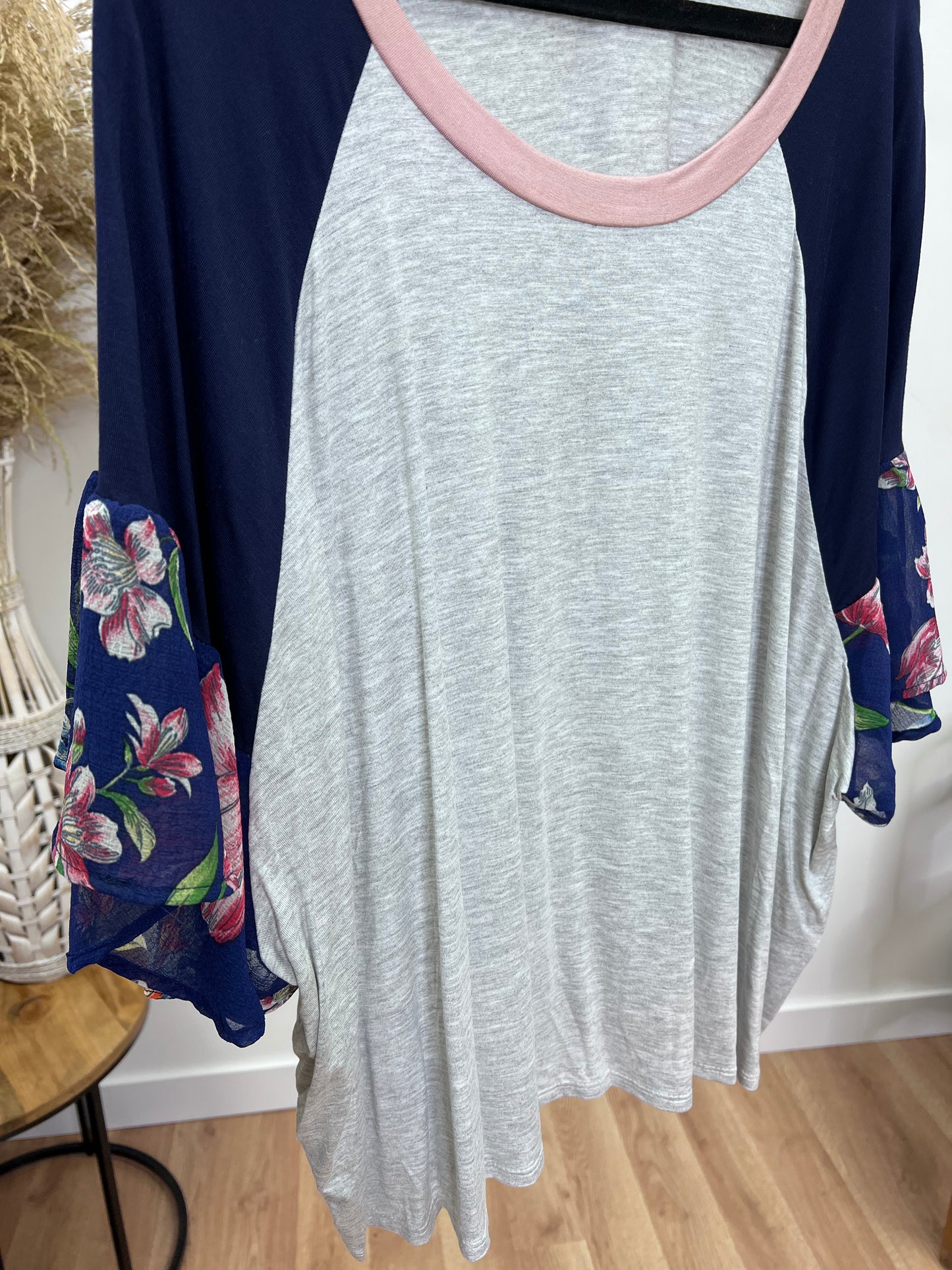 The Mayleigh Curvy Floral Mixed Top