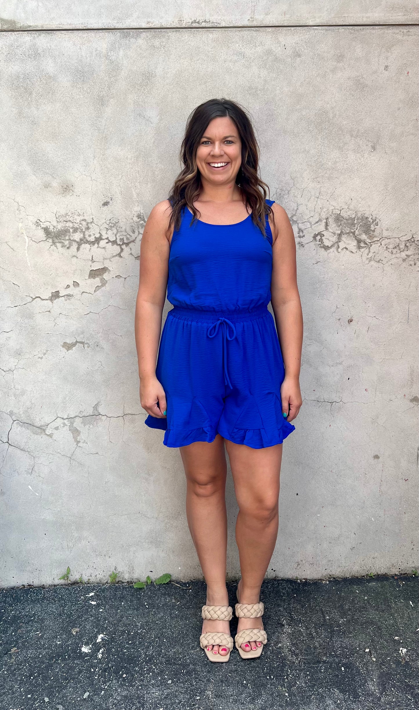 The Royal Blue Romper