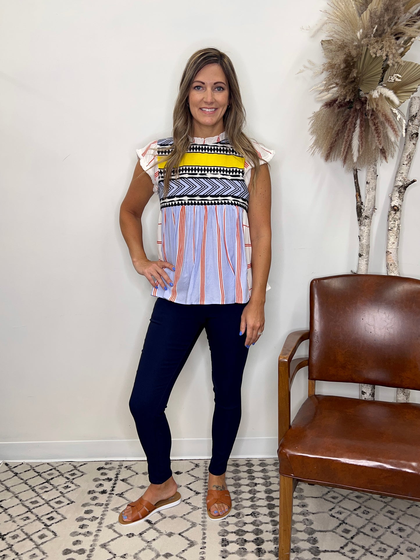The Chevron Emmett Sleeveless Top