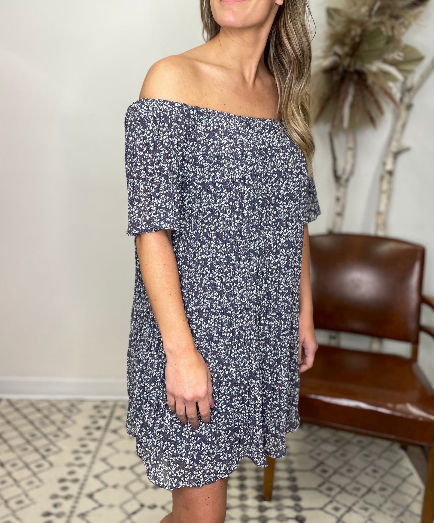 The Off The Shoulder Floral Dress