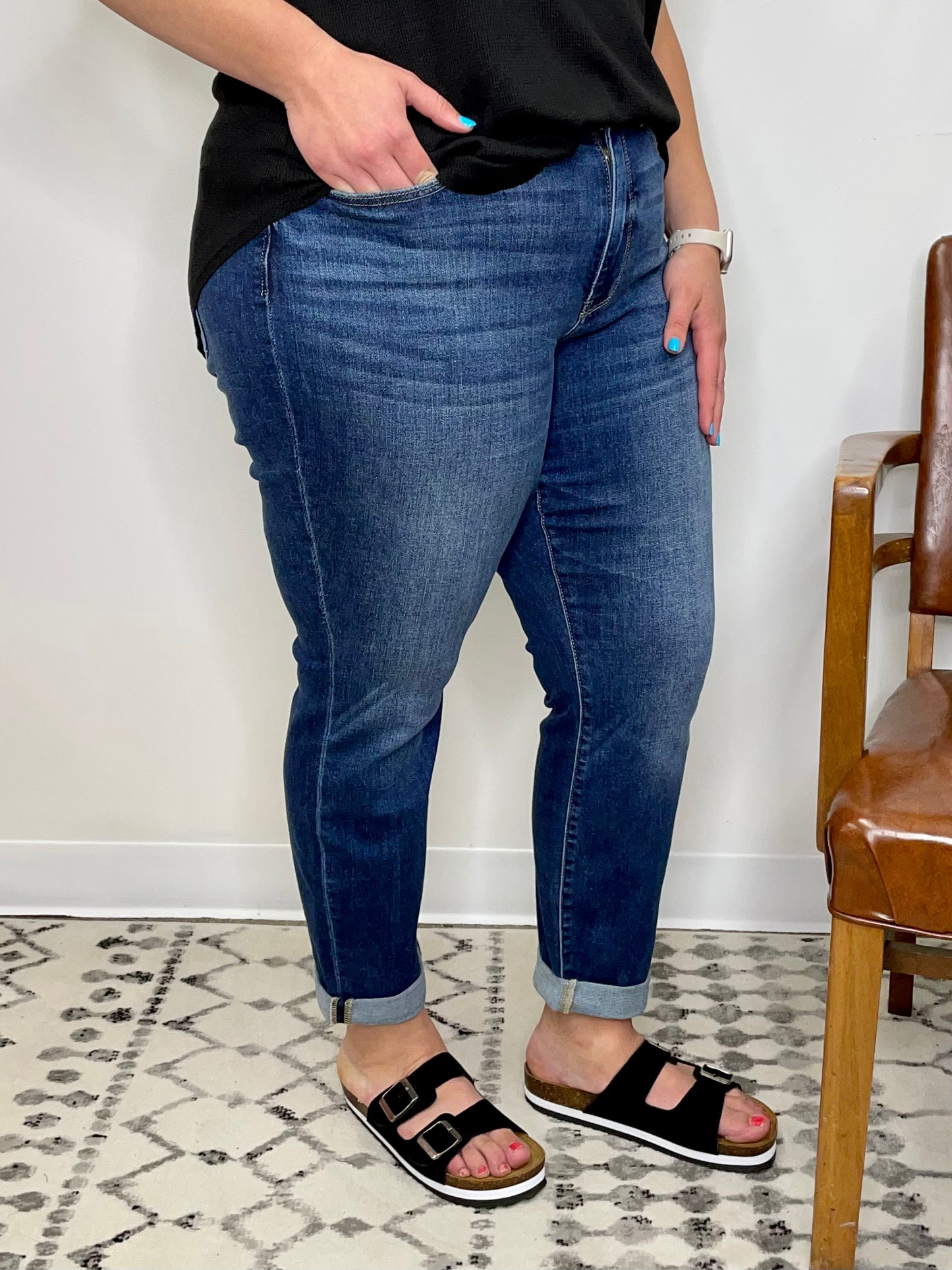 The Curvy Boyfriend Fit Judy Blue’s