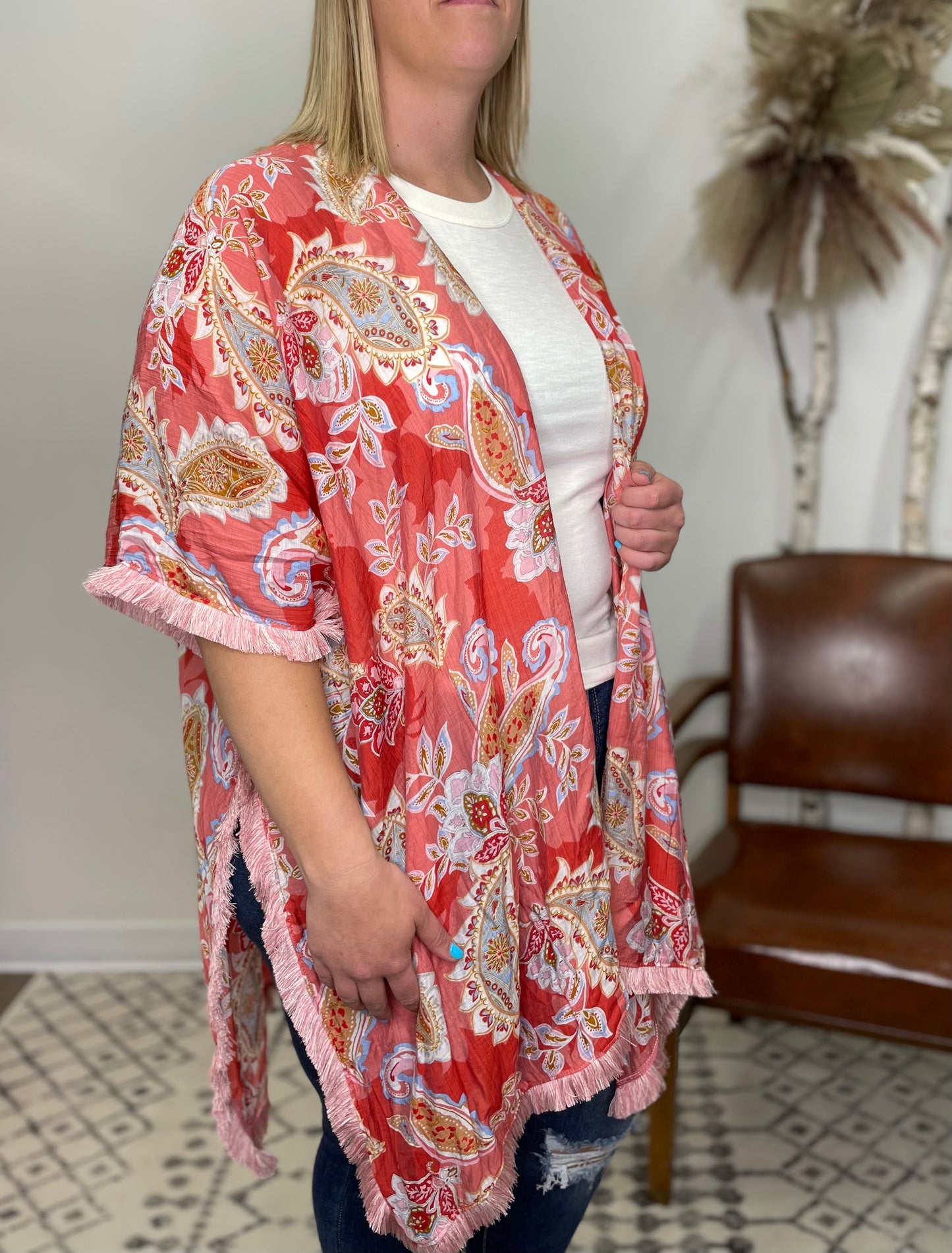 The Avis Curvy Kimono