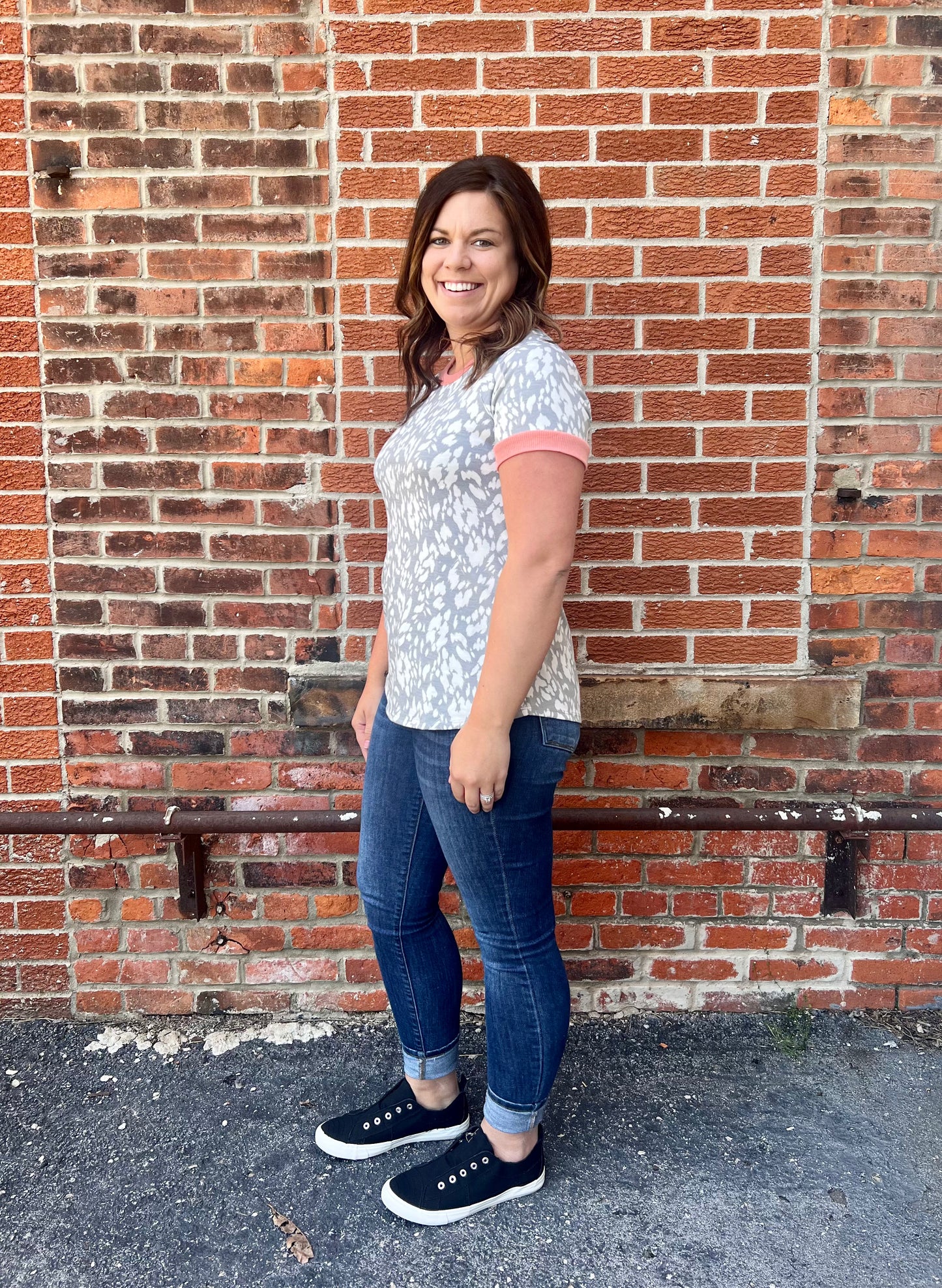 The Danica Animal Print Tee