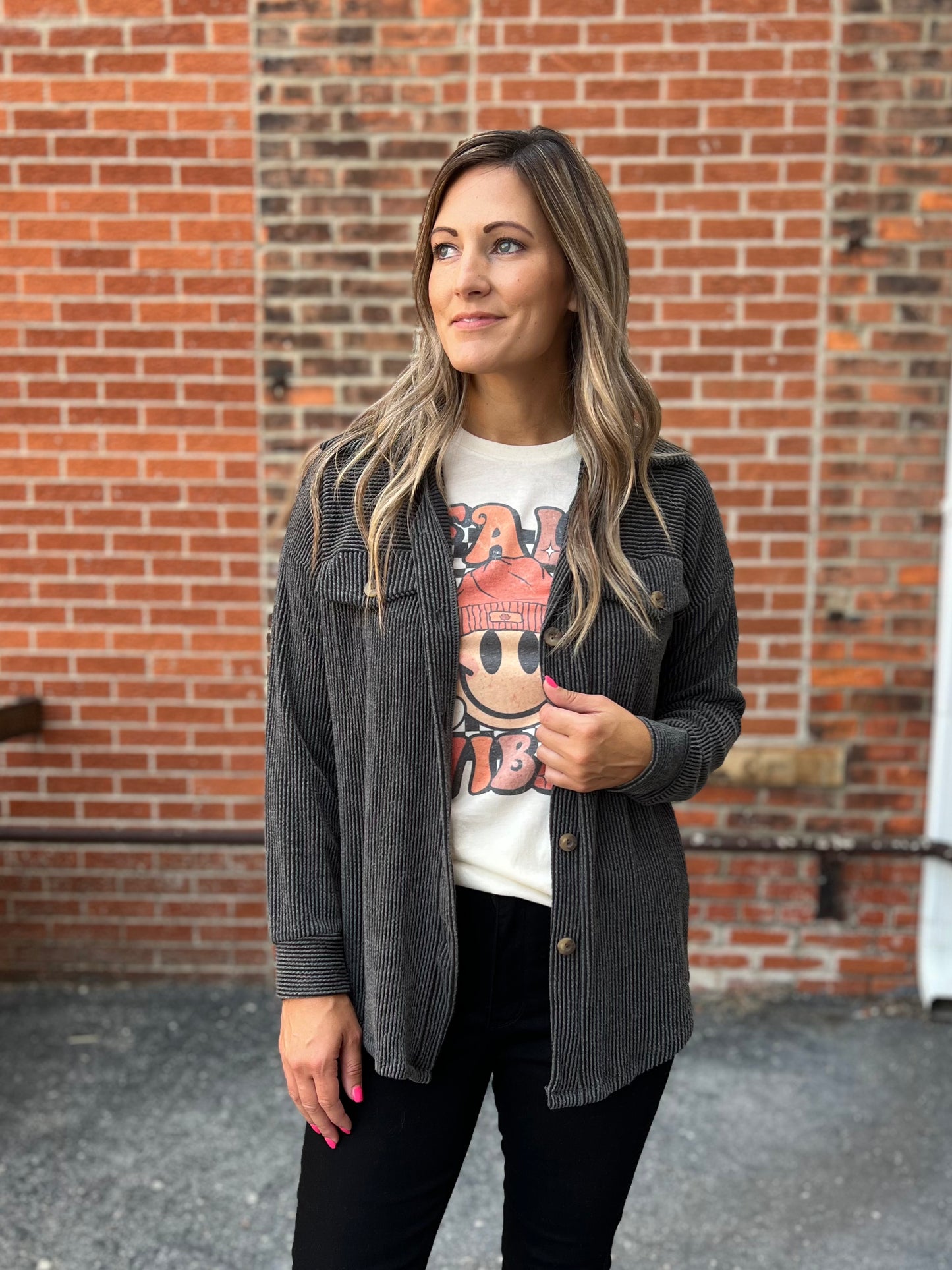 The Raelle Ribbed Lightweight Jacket