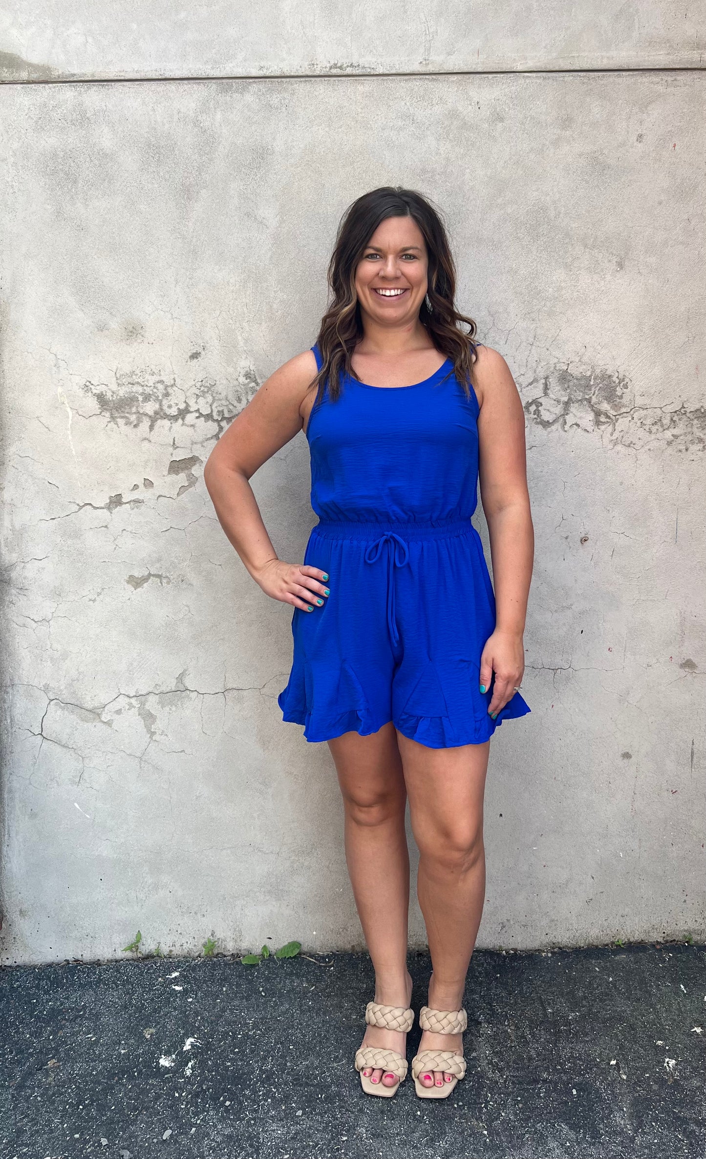 The Royal Blue Romper