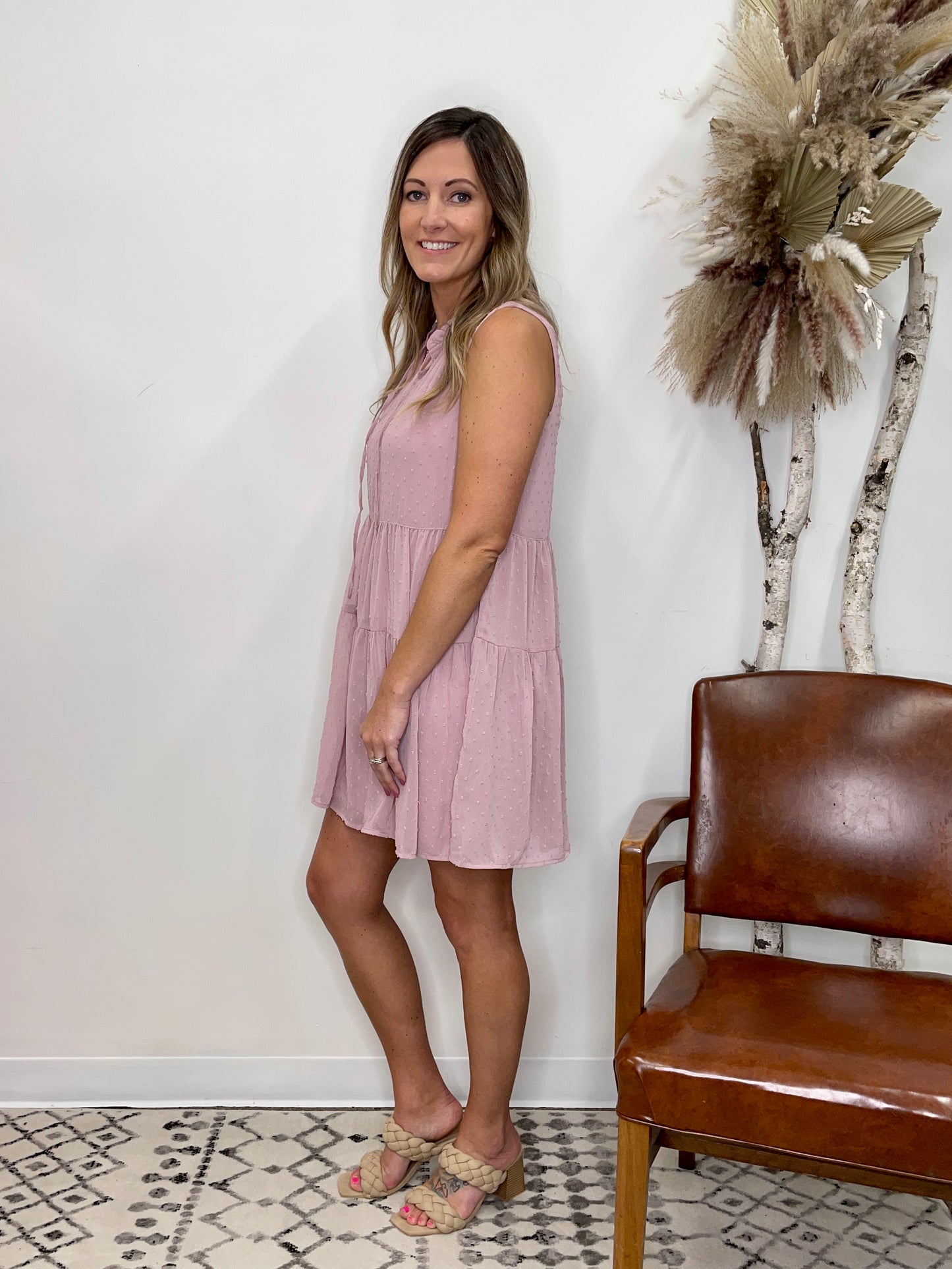 The Trinity Swiss Dot Dress