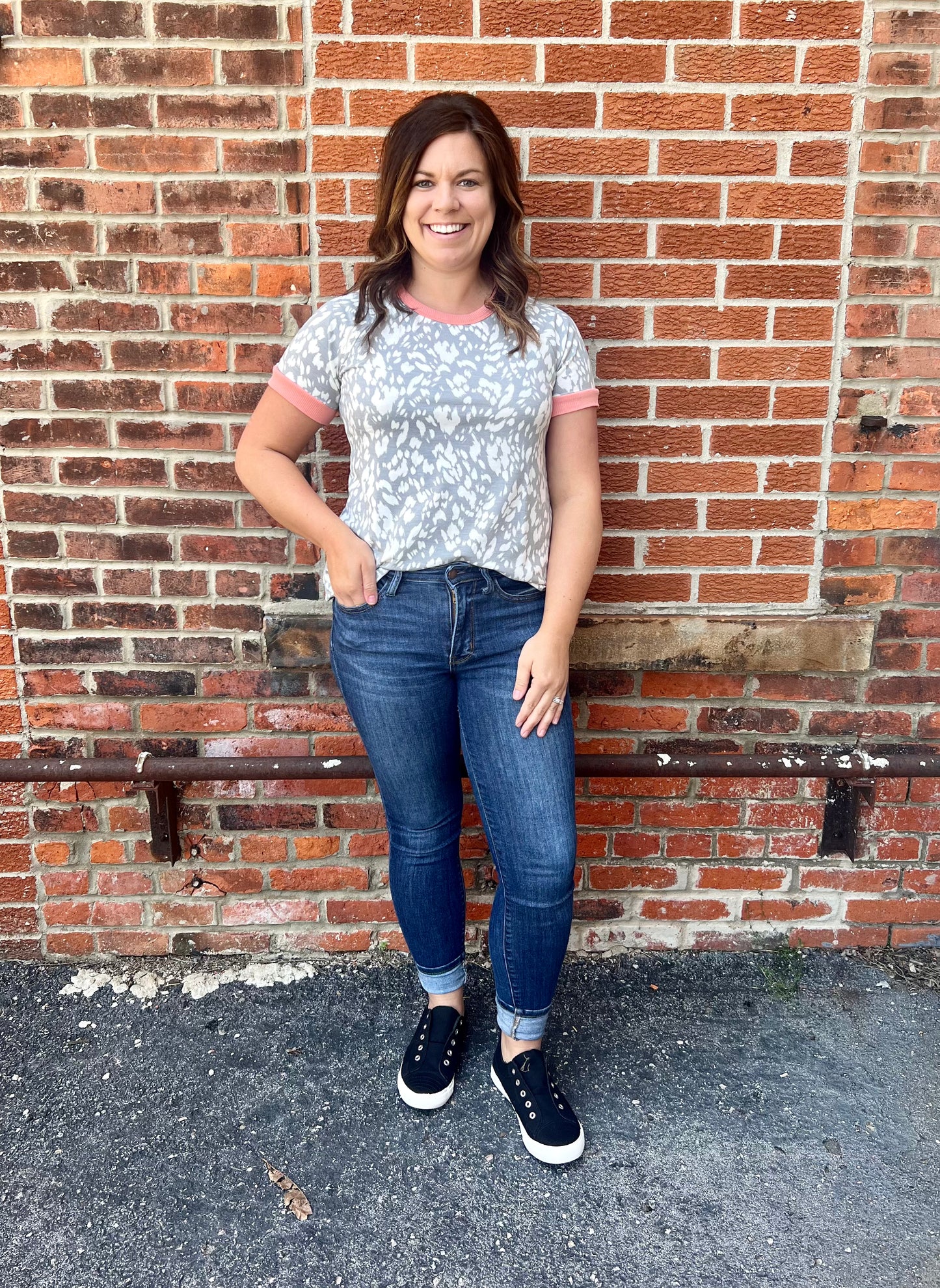The Danica Animal Print Tee